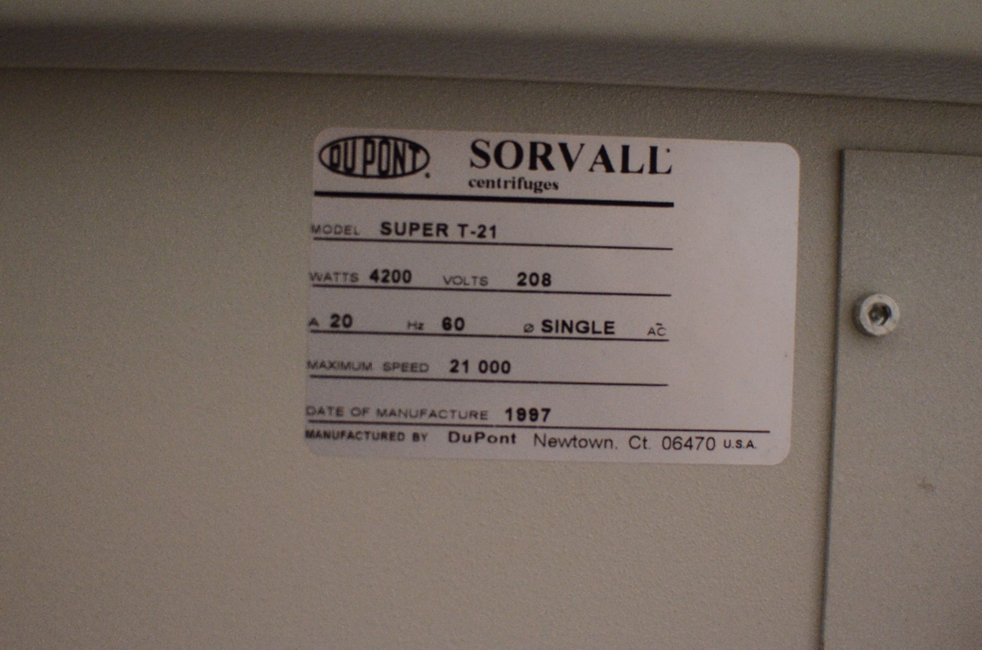 Sorvall Super T21 Centrifuge - Image 4 of 4