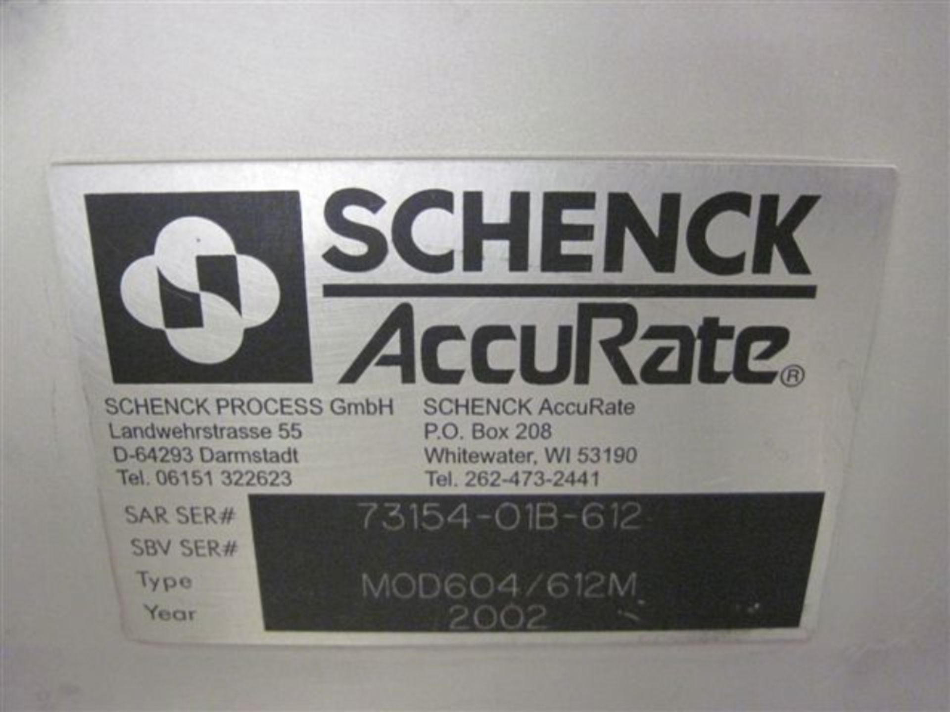 Schenck Accurate Model 604/612M Feeder - Image 2 of 3