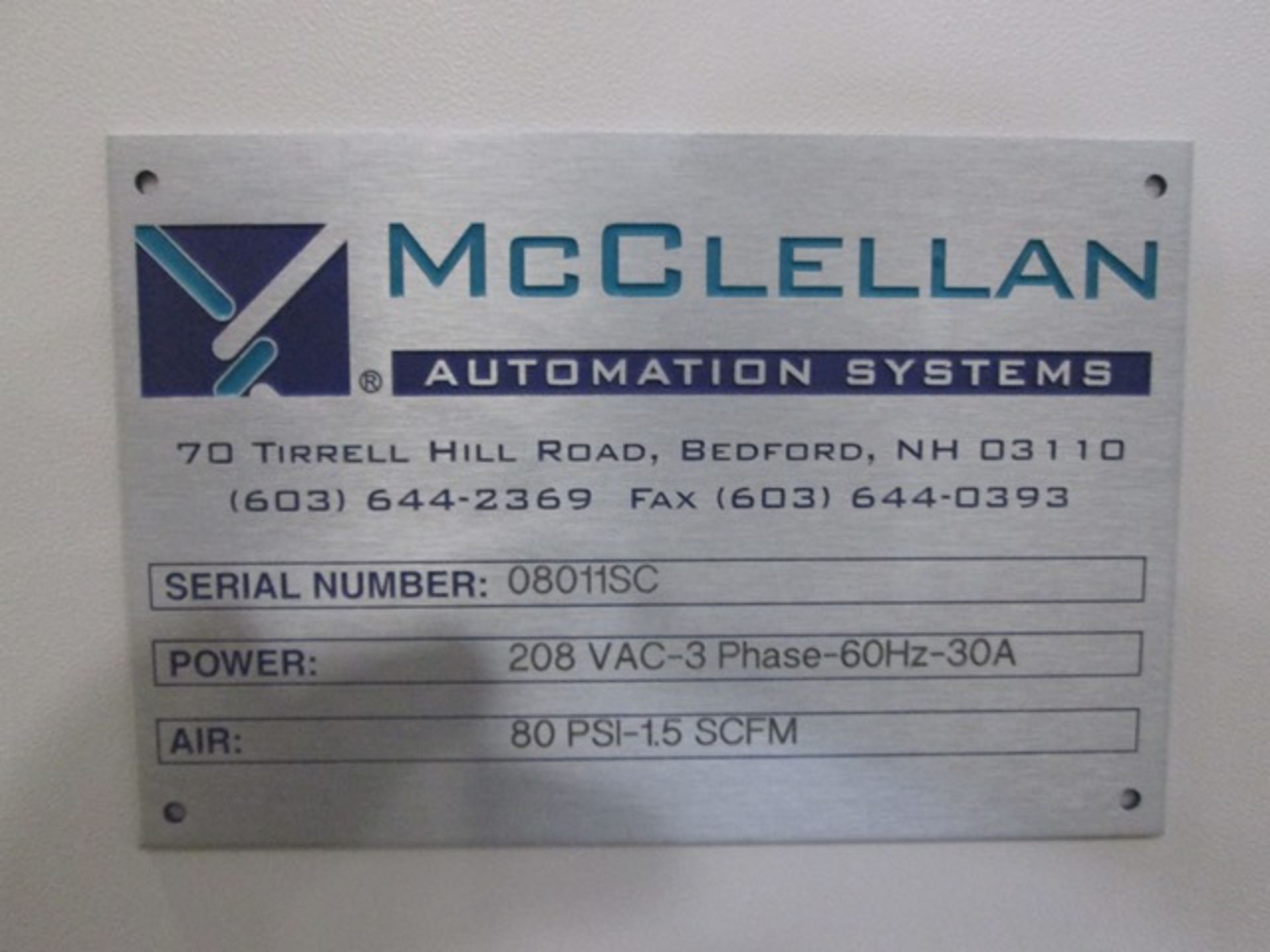 McClellan Automated MonoBlock Vial Processing System - Image 26 of 29