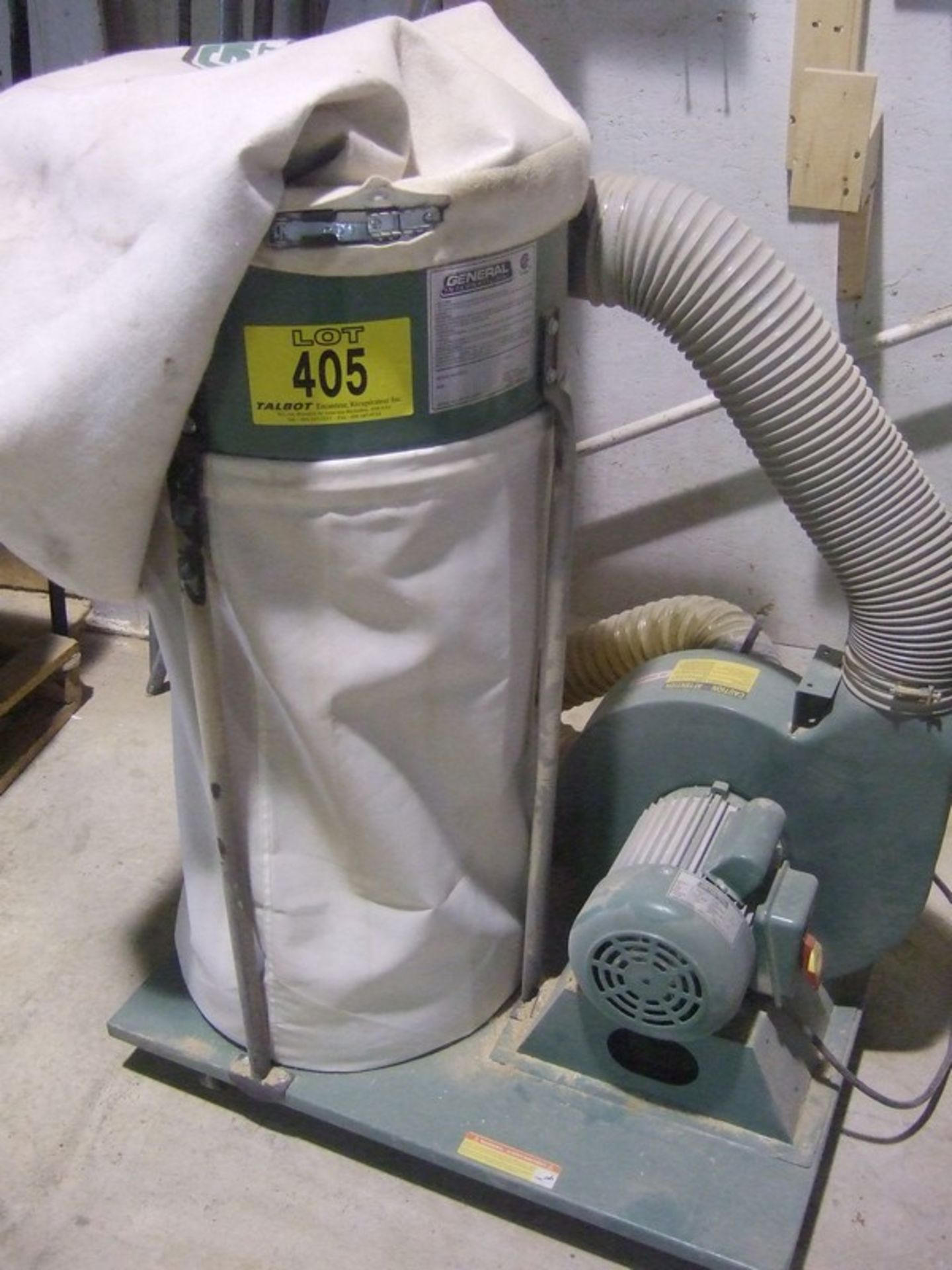 ASPIRATEUR DUST COLLECTOR GENERAL, MOD. 10/105M1, 1.5HP