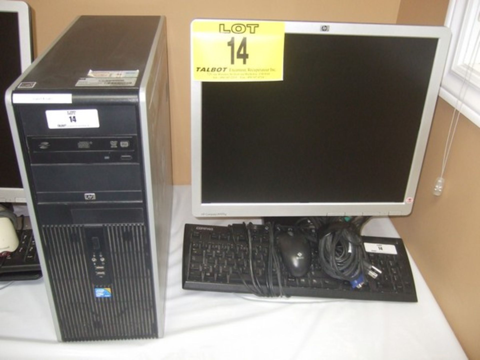 ORDINATEUR INTEL, CORE 2, ??CRAN HP 19'', CLAVIER, SOURIS