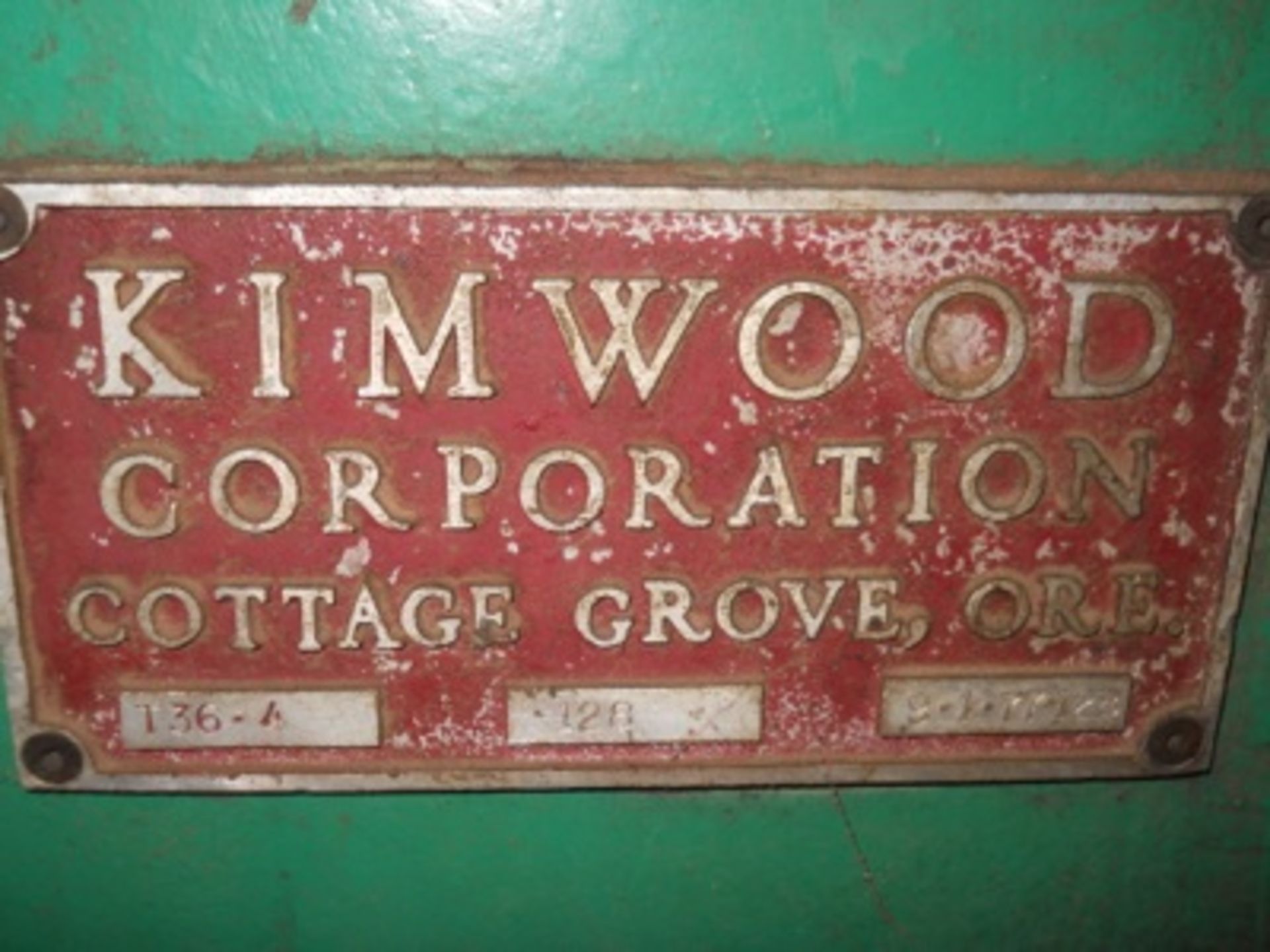 Kimwood mod. T36-4, 128V Resaw w/ Feeder - Image 3 of 3