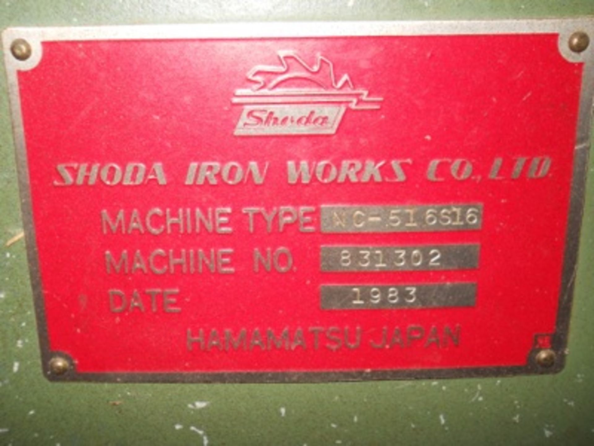 1983 Shoda Type NC-516S1, 4-Head NC Router - Image 4 of 4
