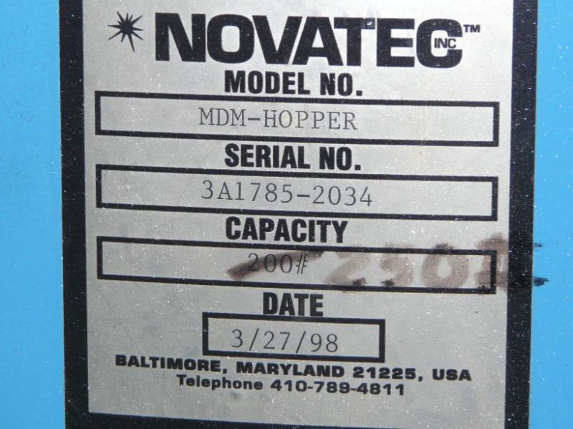 (New 1998) NOVATEC # MDM-50 Dryer - Image 3 of 5