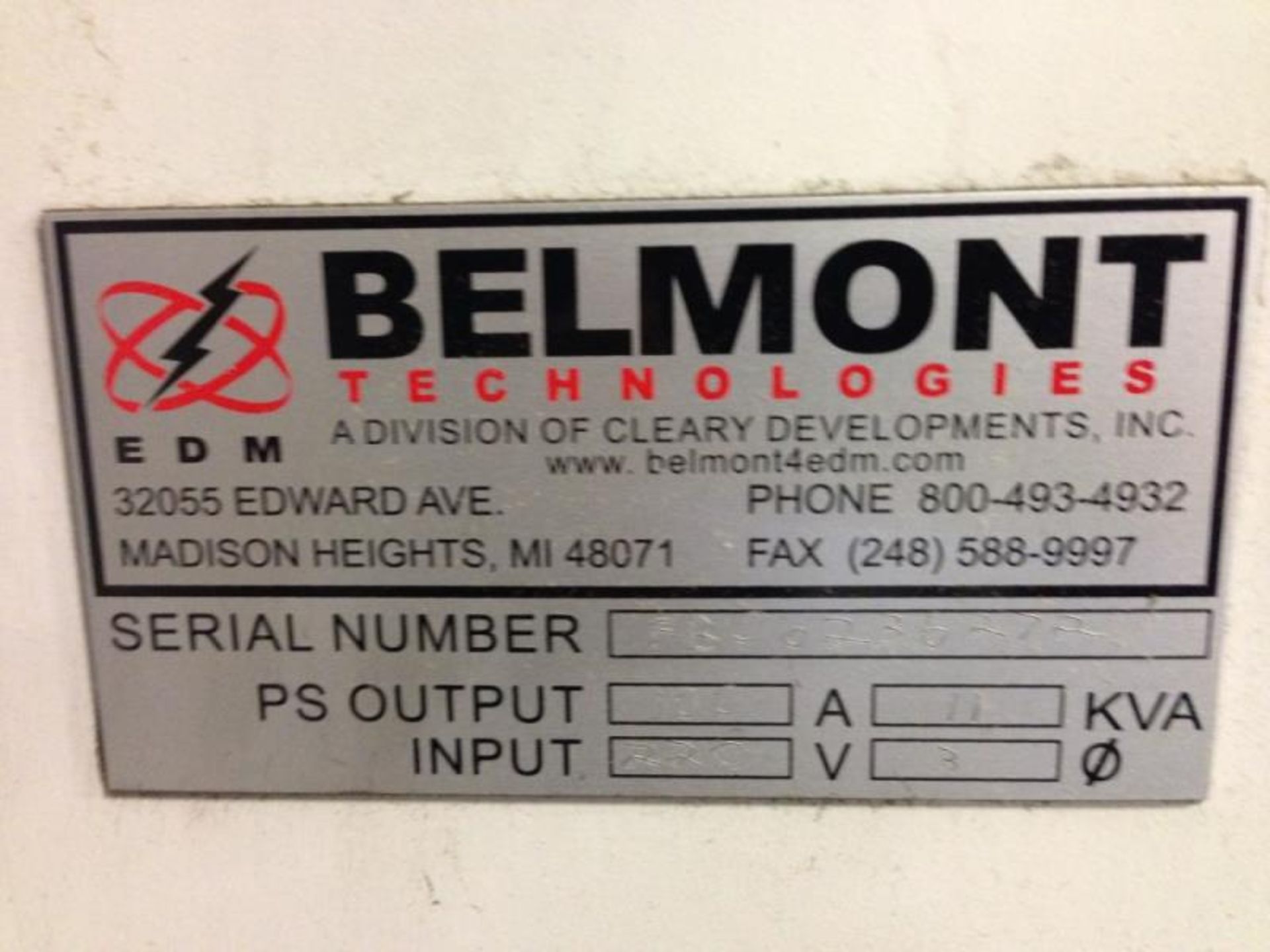 (New 2006) BELMONT # MAXICUT CNC "Sinker Type" EDM - Image 6 of 9