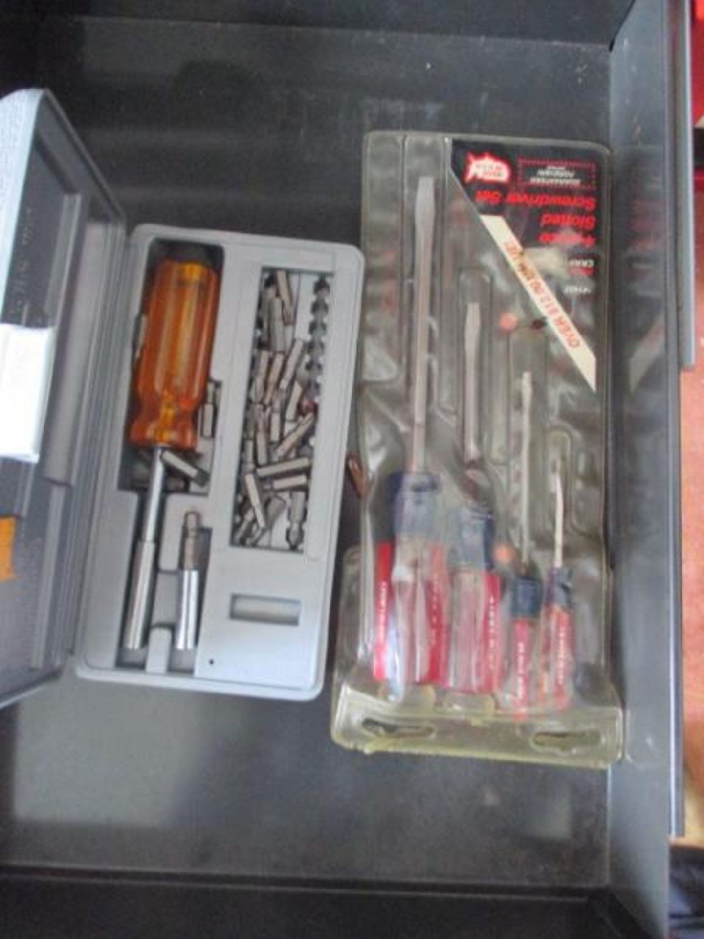 Craftsman Tool Box, Red, 6 Drawer w/ Assorted Tools Mostly Craftsman Including: Ball Peen Hammers, - Image 6 of 7