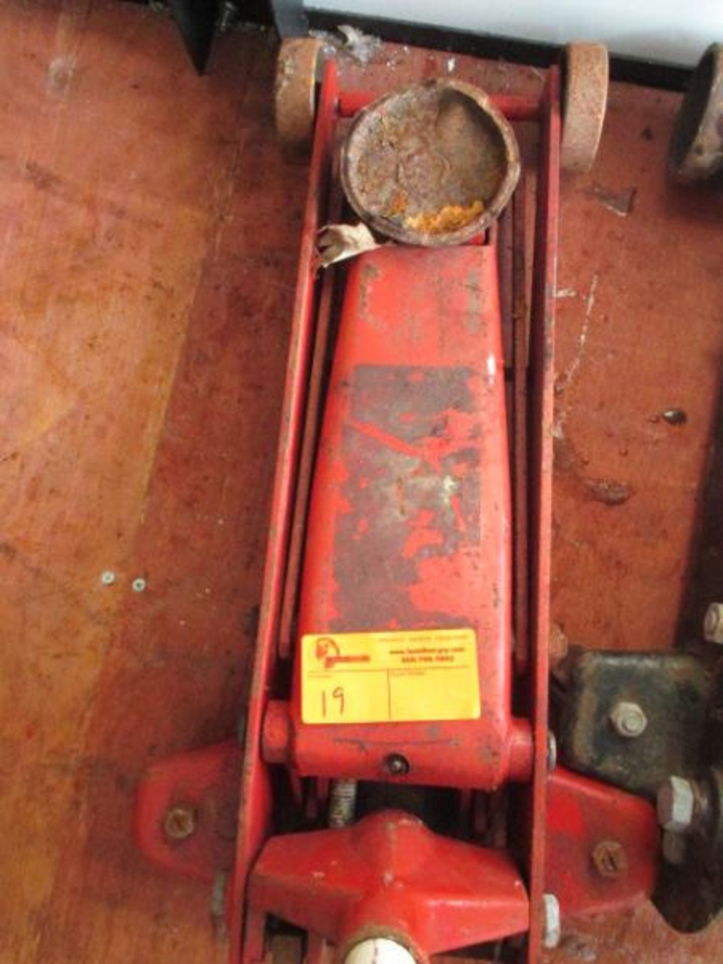 Sears 3 1/2 Ton Hydraulic Service Jack, No Handle & Red Jack - Image 3 of 4