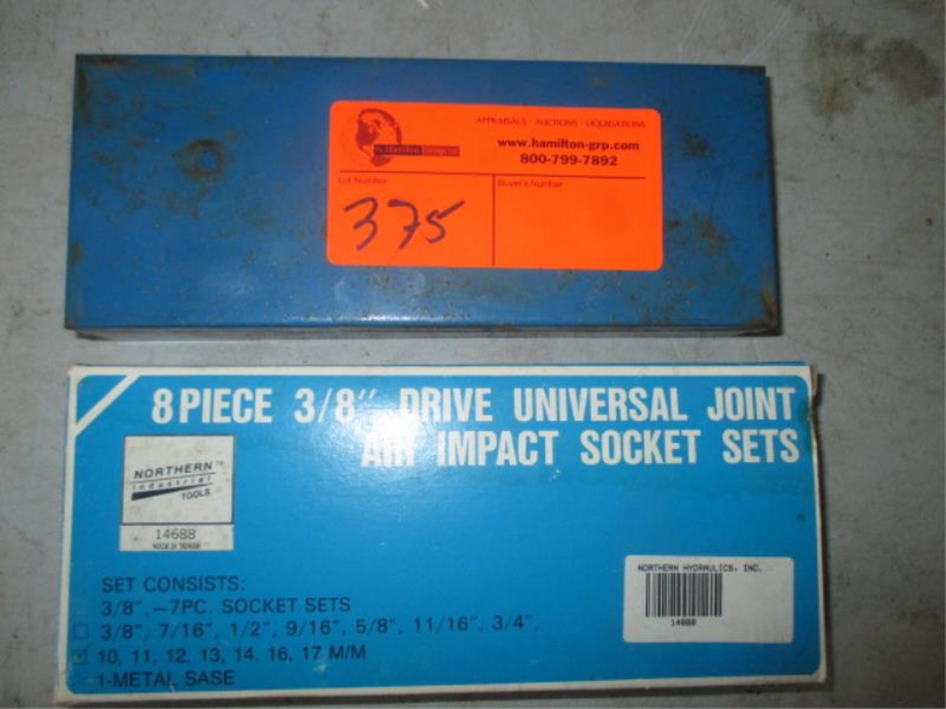 (2) 8pc 3/8" Dr, Impact Universal Socket Set in Blue Case, 1 - New in Box Blue Case, 1 - New in Box - Image 5 of 6