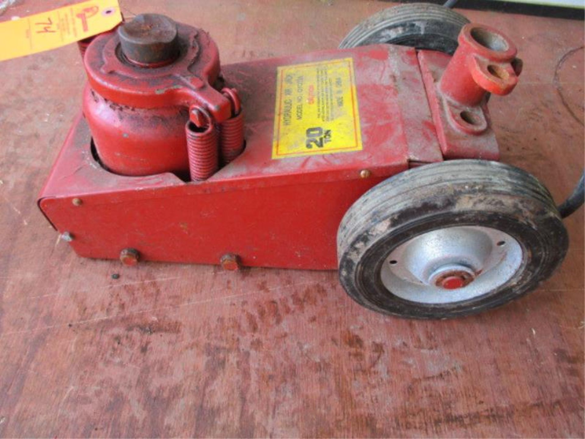 Hydraulic Air Jack, Model: QYQ20A, 20 Ton, Missing Handle Missing Handle - Image 8 of 13
