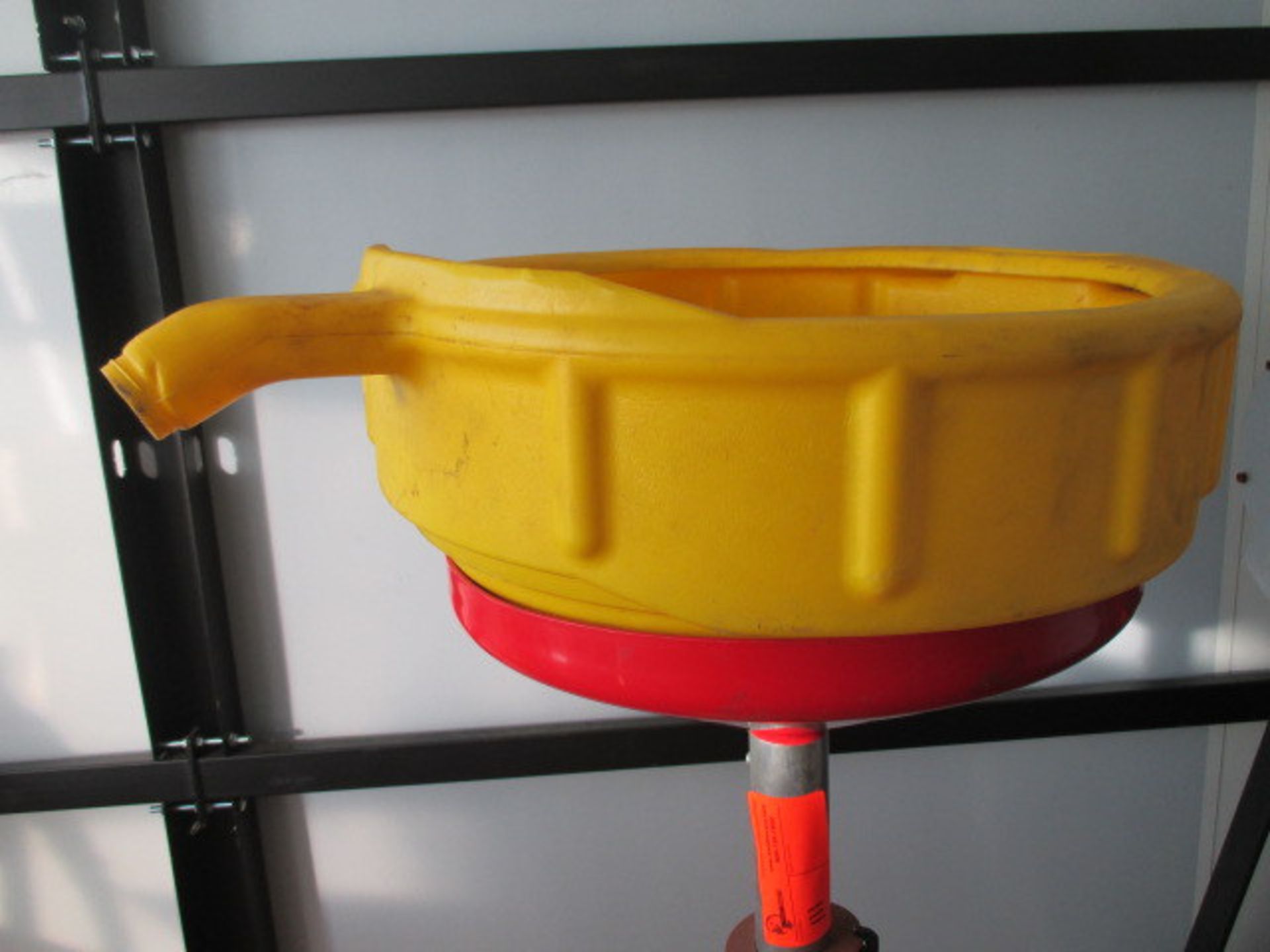 Direct Catch Oil Drainers w/ Yellow Tank on Casters, Adjustable Height Casters, Adjustable Height - Image 2 of 3