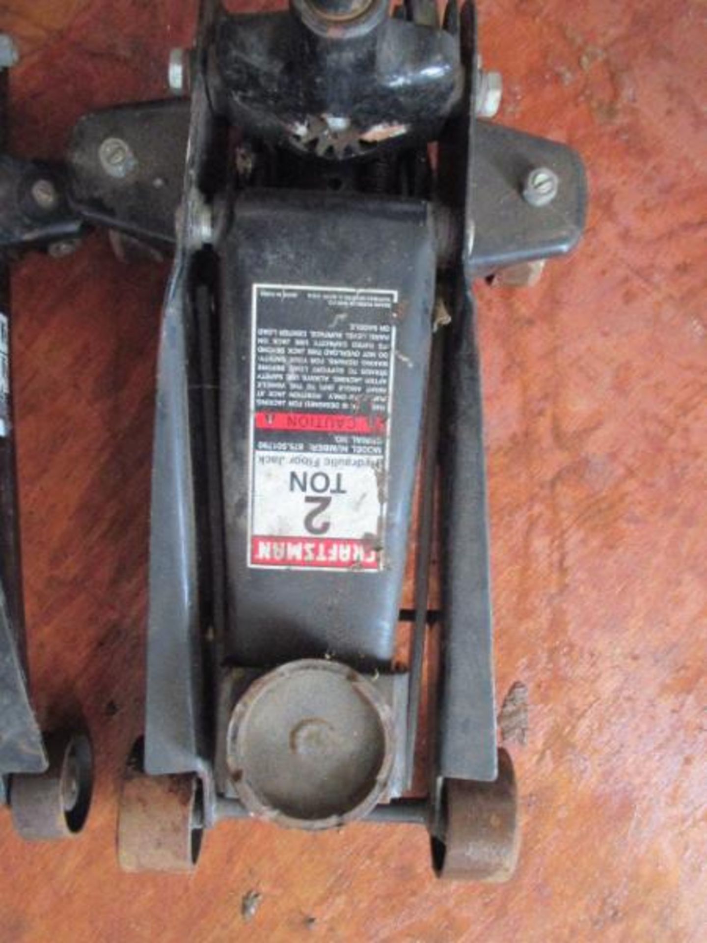 Craftsman 2 Ton Hydraulic Floor Jack, Black & Craftsman Jack, (No Handle, No Info) Craftsman - Image 3 of 4