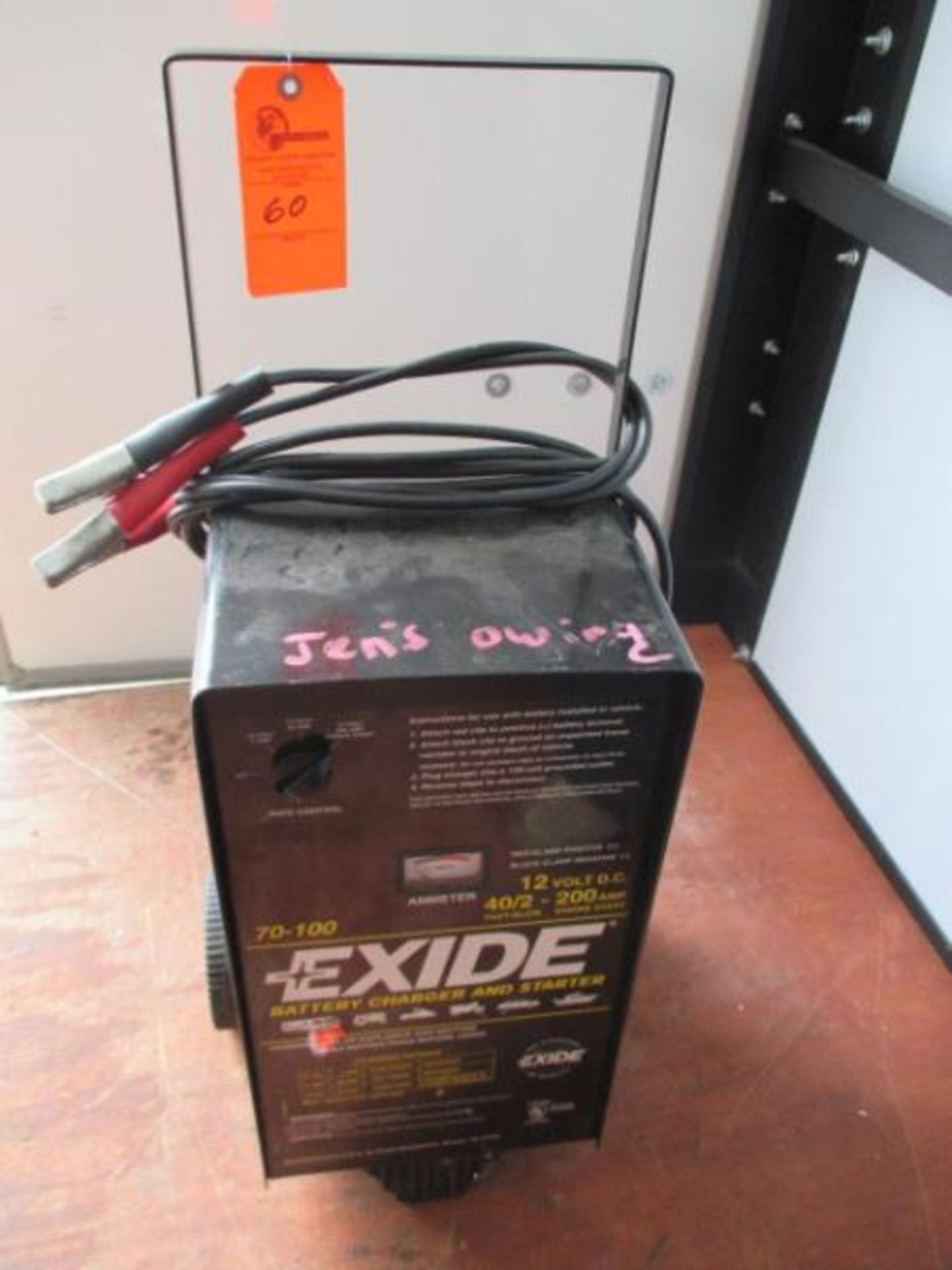 Exide Battery Charger & Starter, 70-100, 12 Volt D.C., 40 / 2 Fast / Slow, 200 Amp Engine Start D.