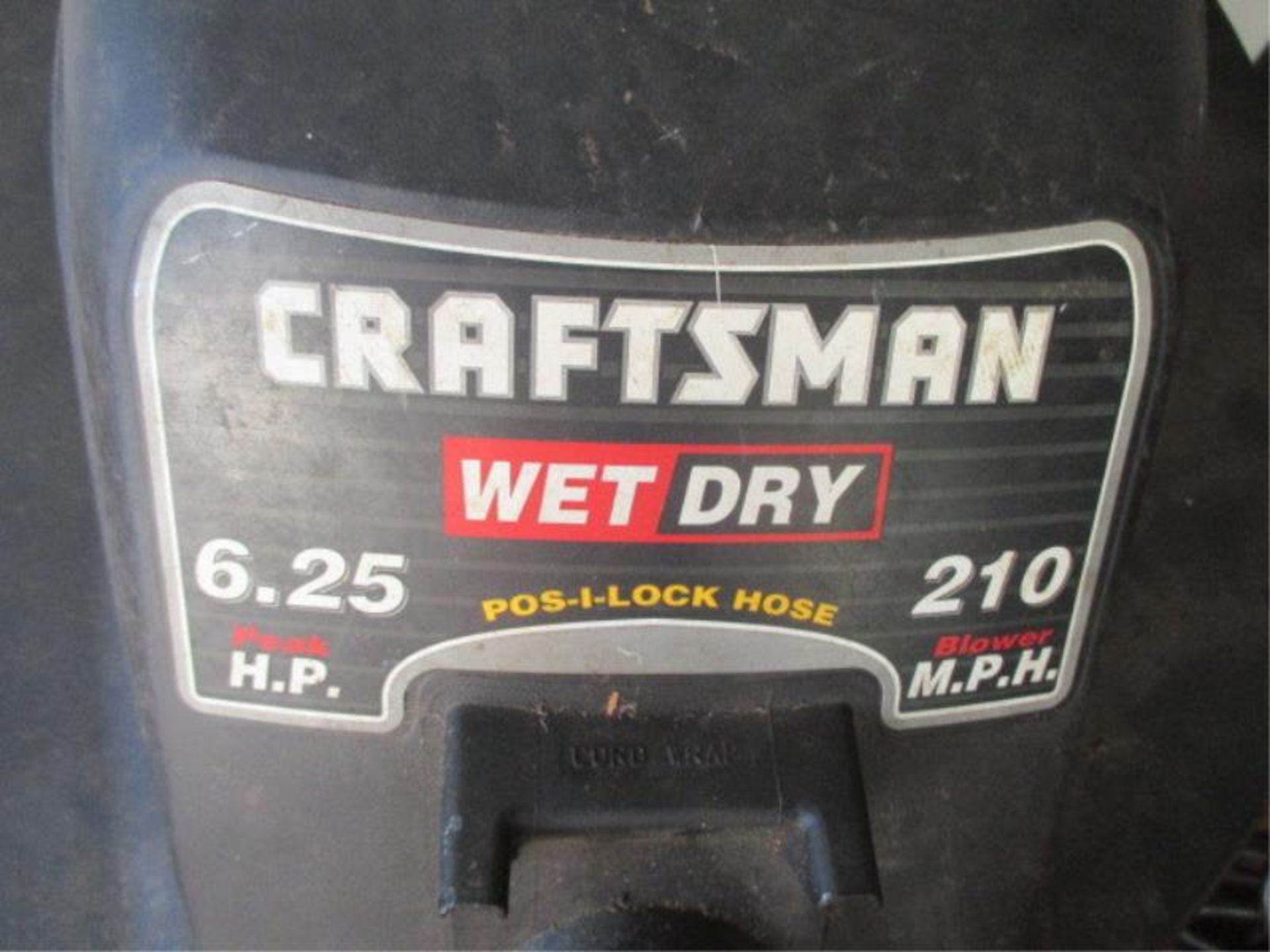 Crafsman Wet / Dry Vac, 16 Gallon, 6.25 Peak HP, 210 Blower MPH, Red 210 Blower MPH, Red - Image 3 of 5