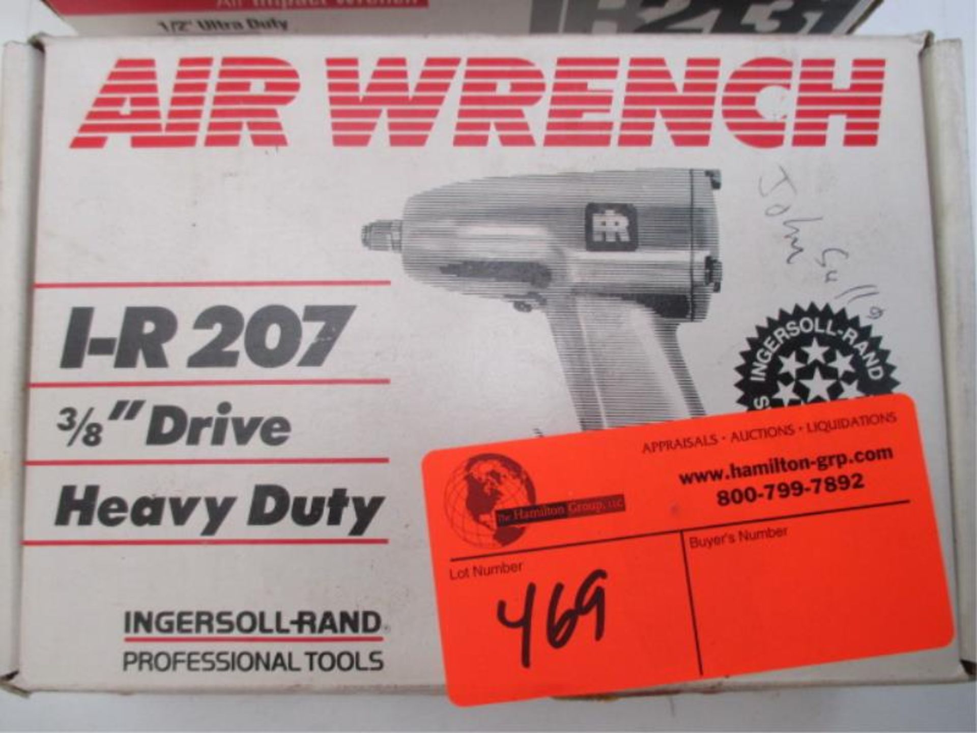 (3) Ingersol Rand, Air Tools, Impact Wrench Model: R2131, Air Wrench 3/8", Model: I-R207, Air - Image 3 of 4