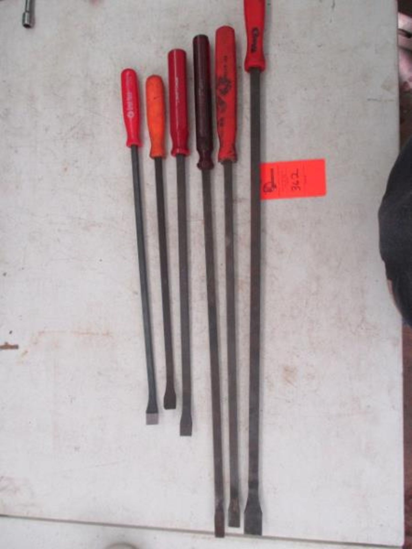 (6) Asst. Prybars, Ranging From 16 1/4" - 29 1/4", Snap-On, Mac, Old Forge, Craftsman, Great Neck