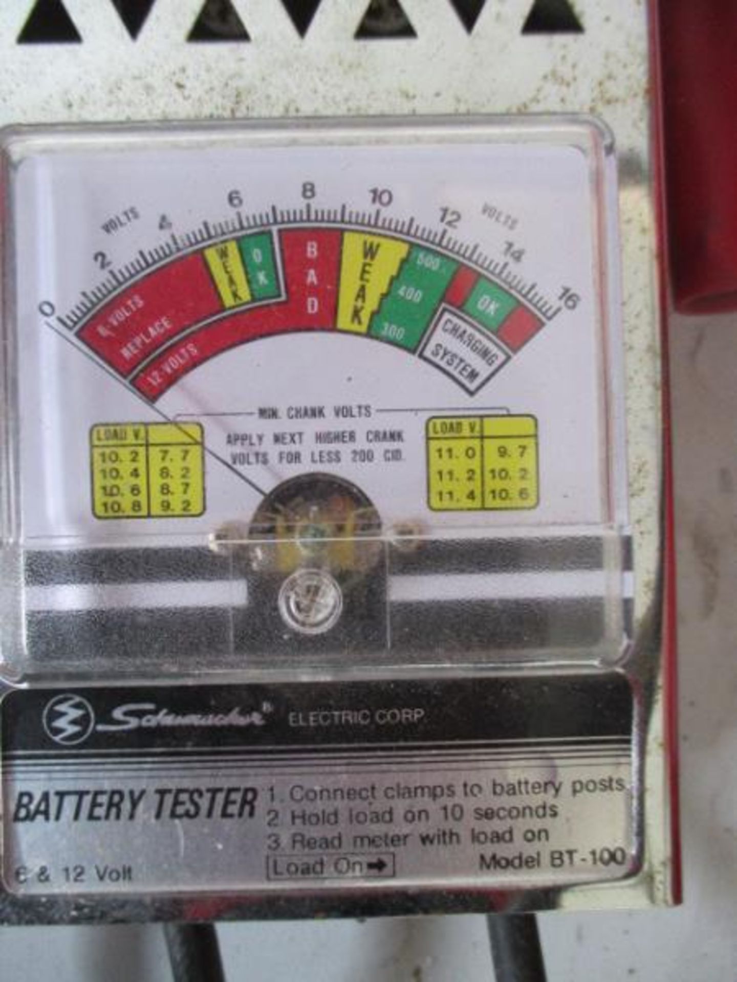 (1) Schumacher Battery Tester, Model: BT-100, 6 & 12 Volt & (1) Snap-On Diesel Timing Meter, - Image 2 of 7