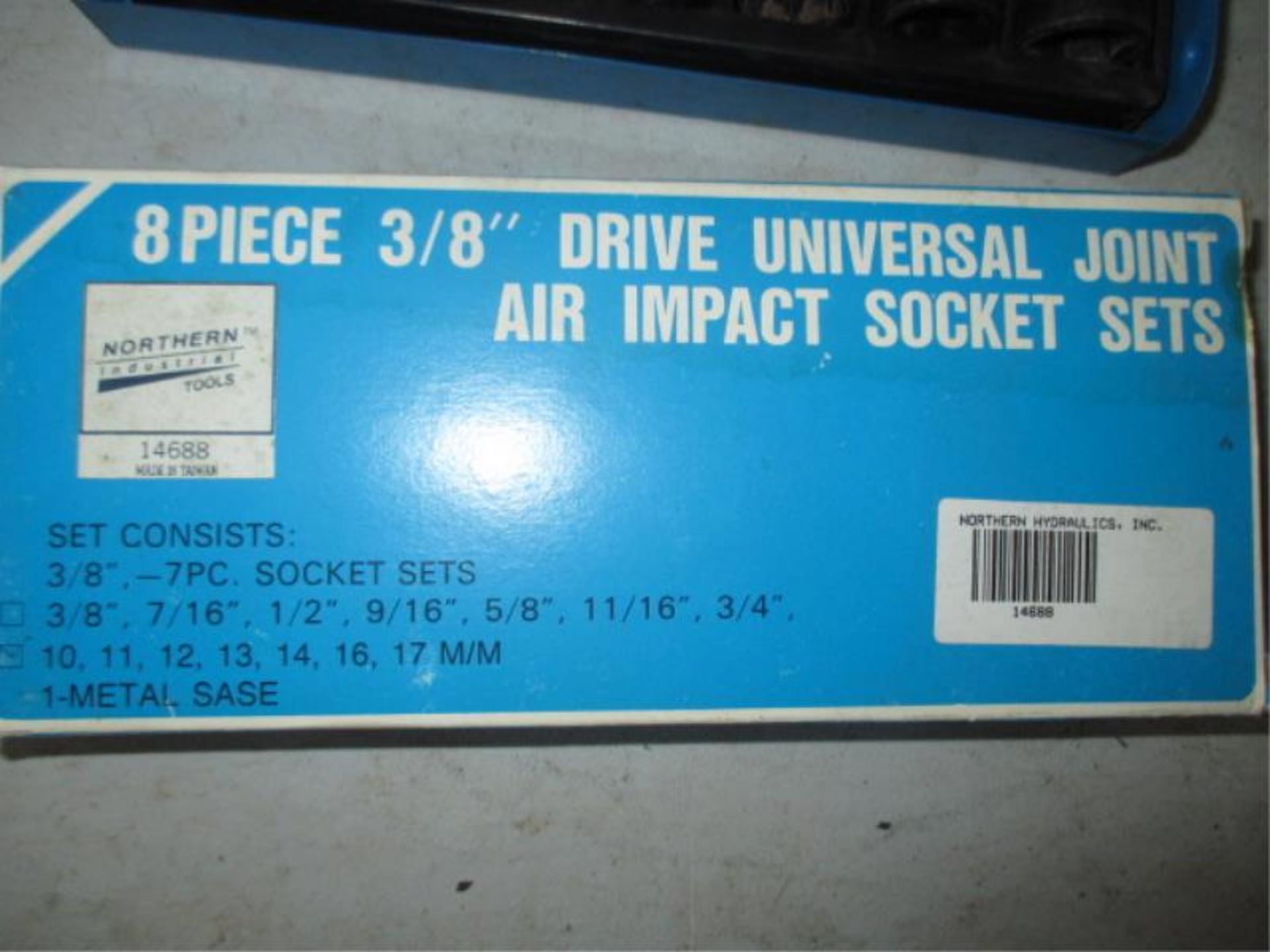 (2) 8pc 3/8" Dr, Impact Universal Socket Set in Blue Case, 1 - New in Box Blue Case, 1 - New in Box - Image 3 of 6