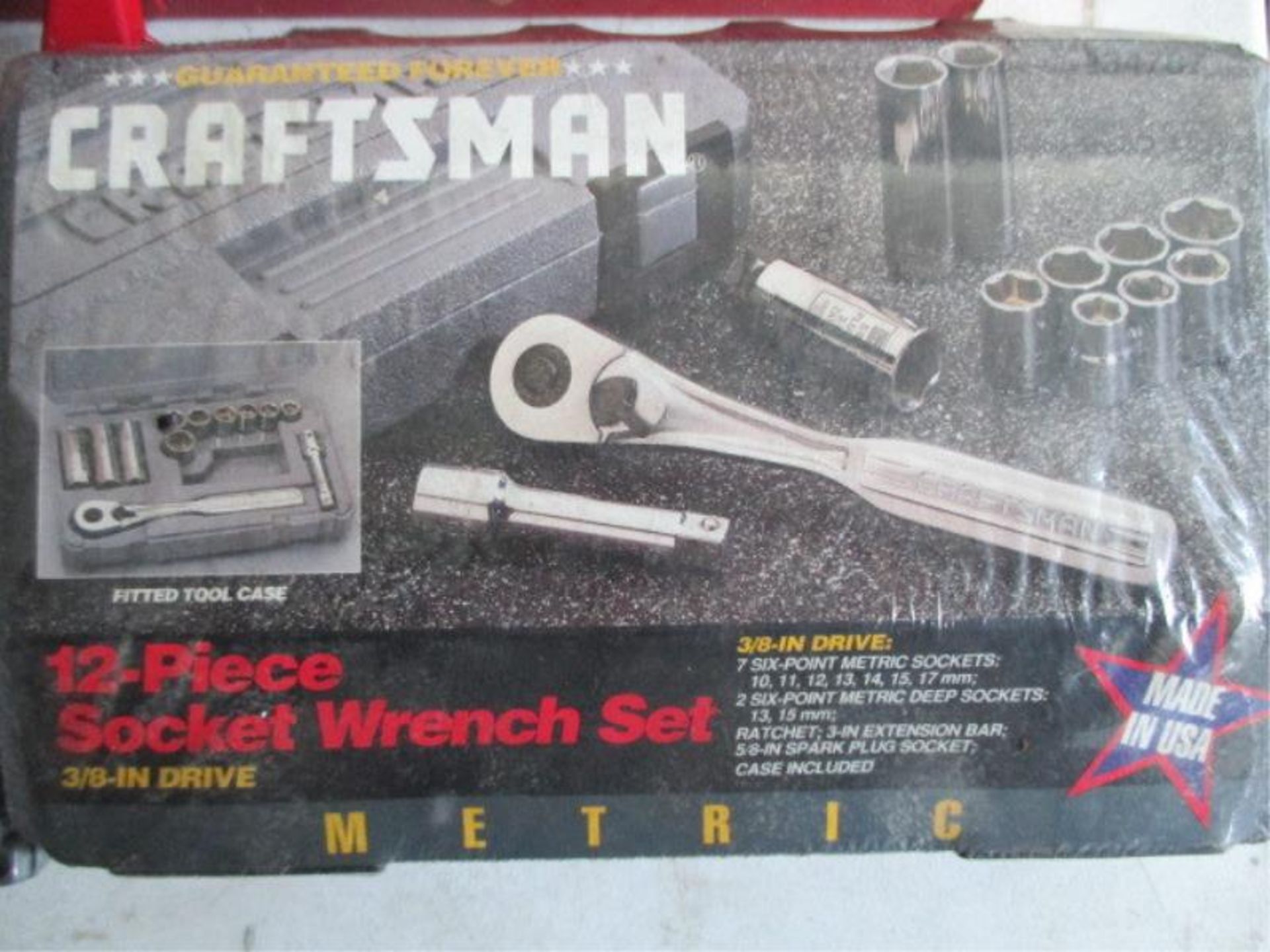 (4) Cases Asst Tool Sets - (1) Craftsman 12-pc Socket Wrench Set - New in Plastic, (1) Partial - Image 2 of 5