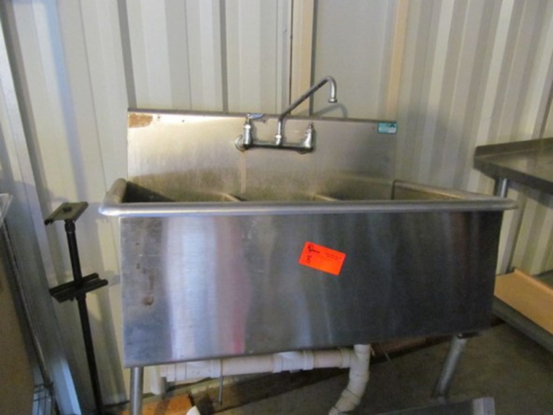 Three Compartment Sink with welded Seams