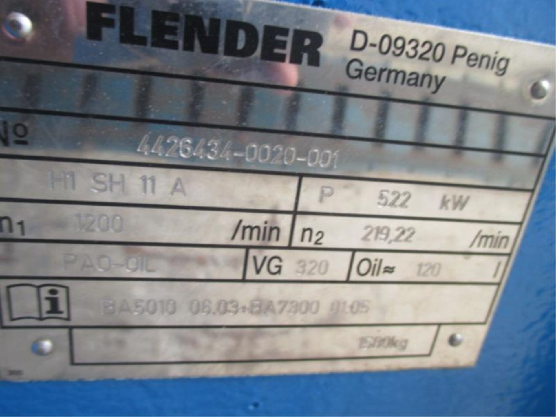 New Flender Hydraulic Gear Box - No. 4426434, Model: D-09320, Penig Germany - Image 9 of 10