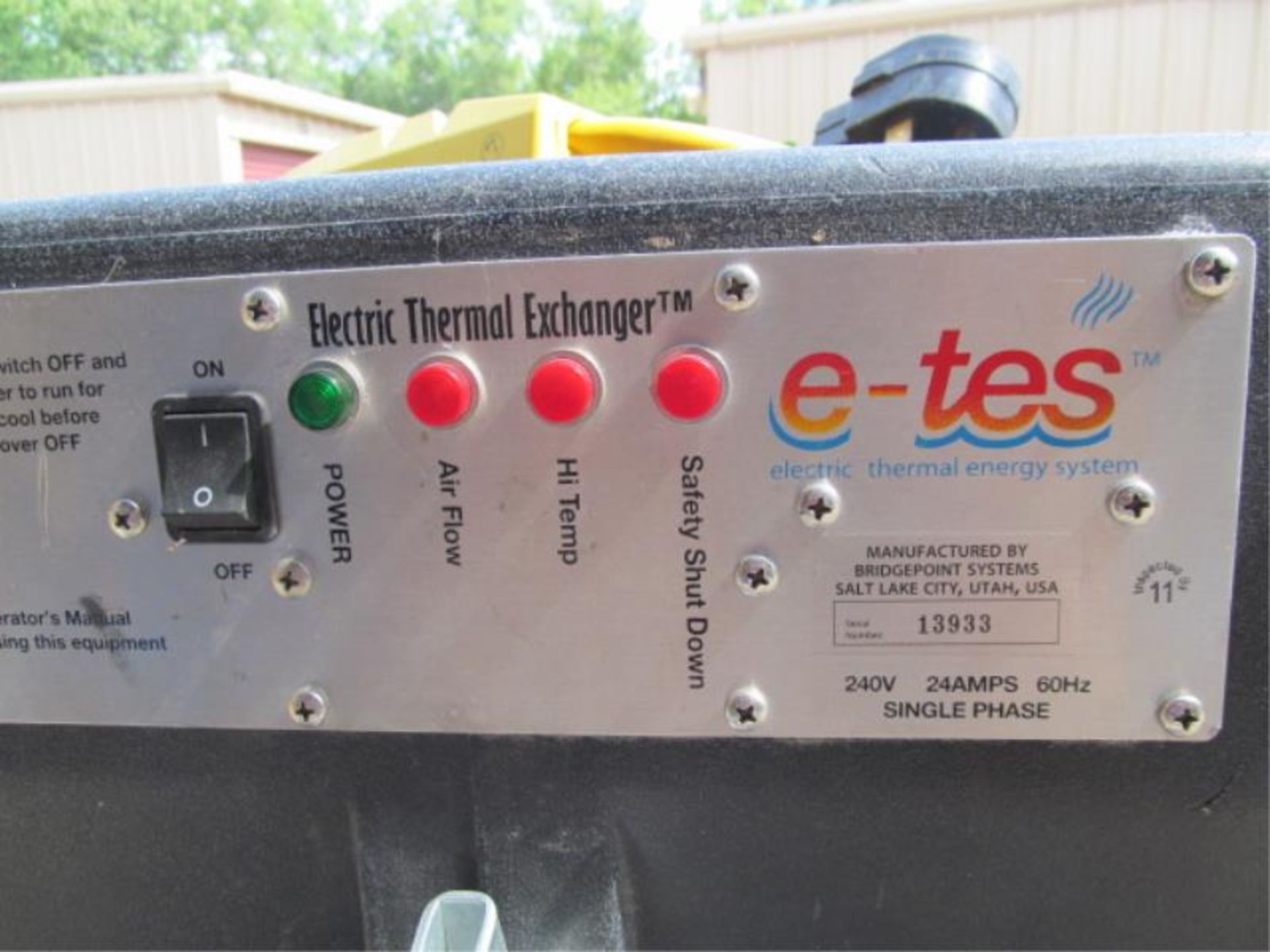 Electric Thermal Exchanger, By ETES, SN: 13933, - Image 2 of 6
