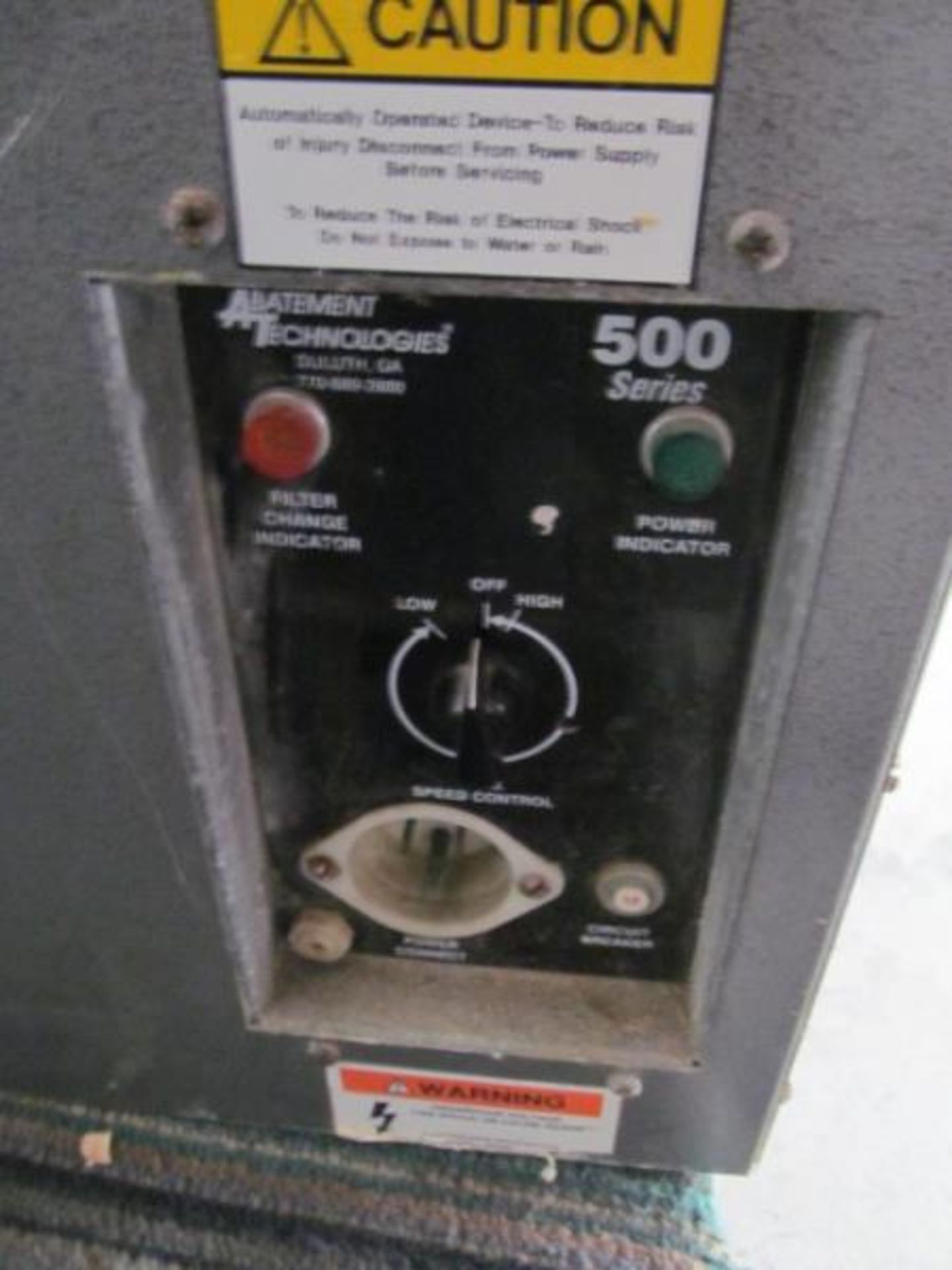 Abatement Technologies, Model: PAS500, Powers Up - Image 2 of 2