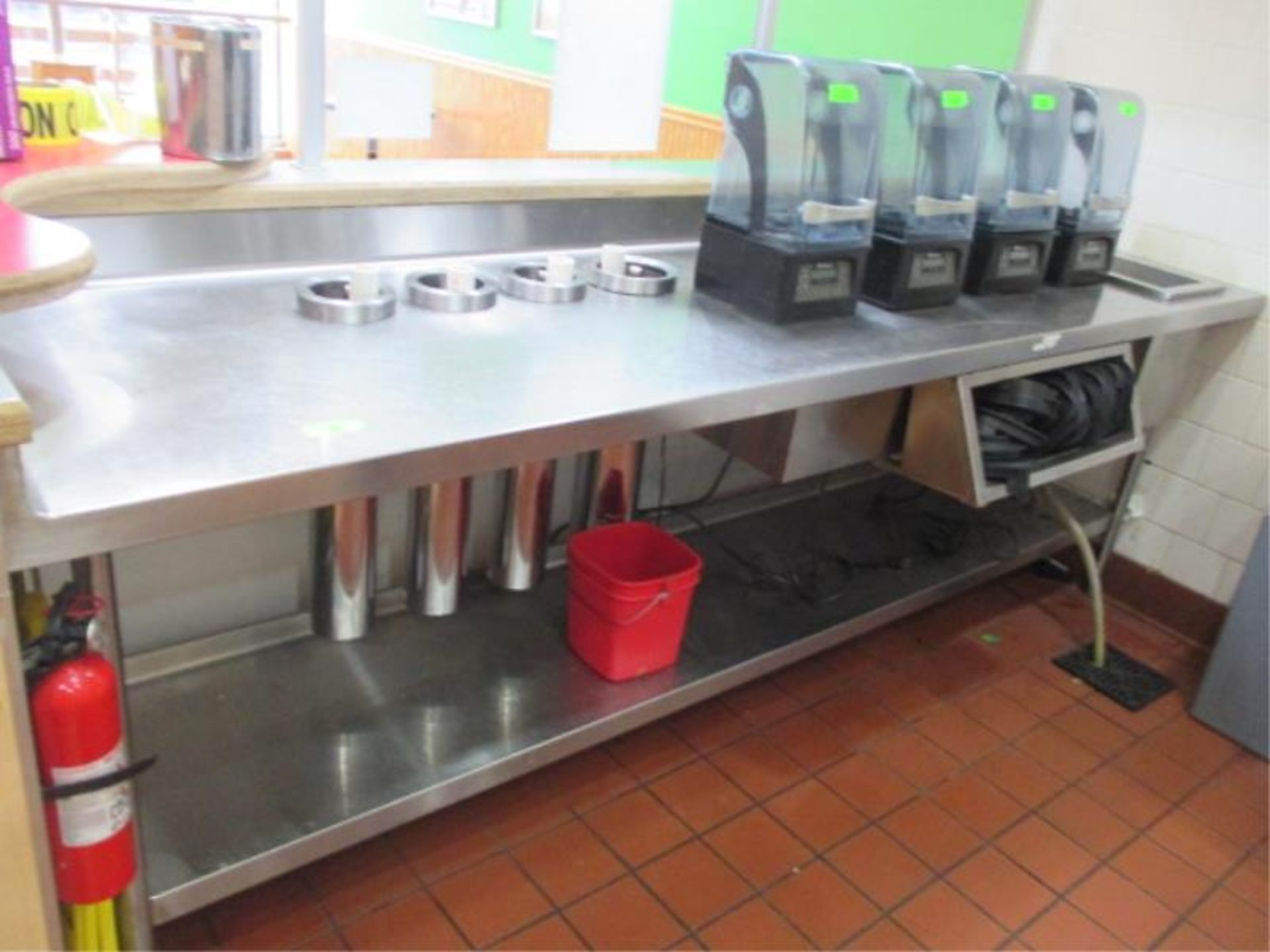 Stainless Steel Prep / Mixer Table, 9' w/ 3