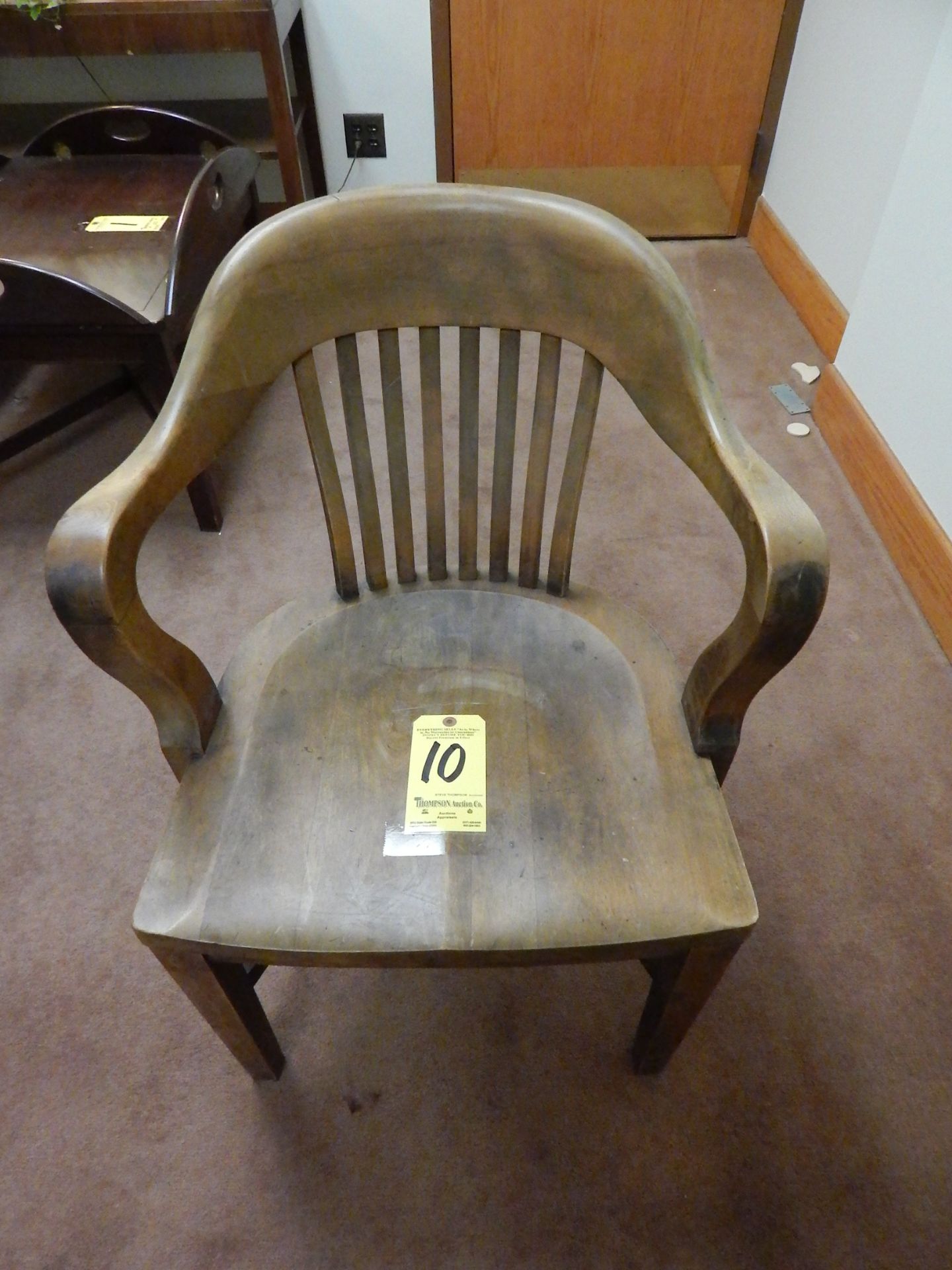 Wood Oval-Backed School Chair