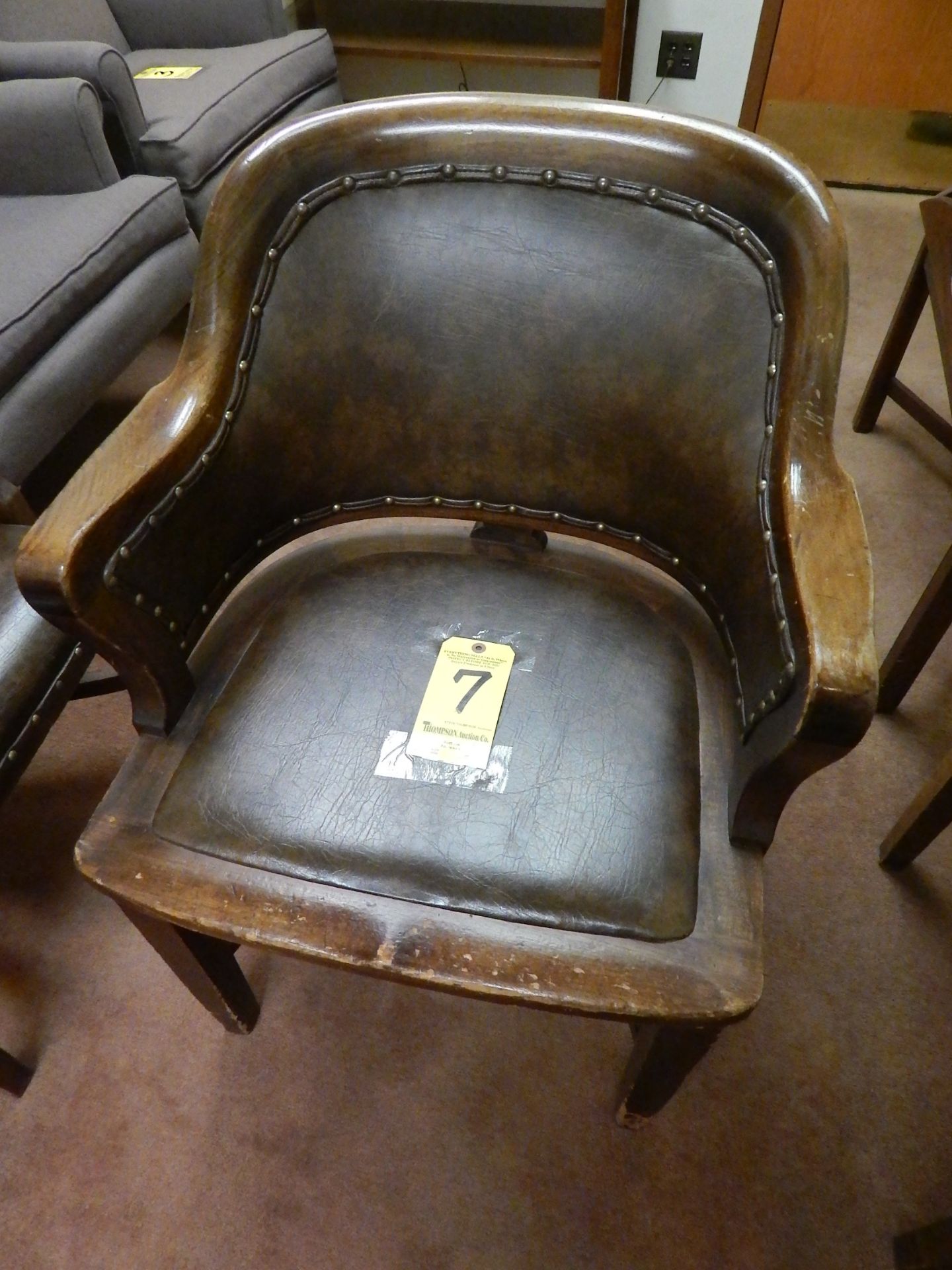 Leather Backed Chair