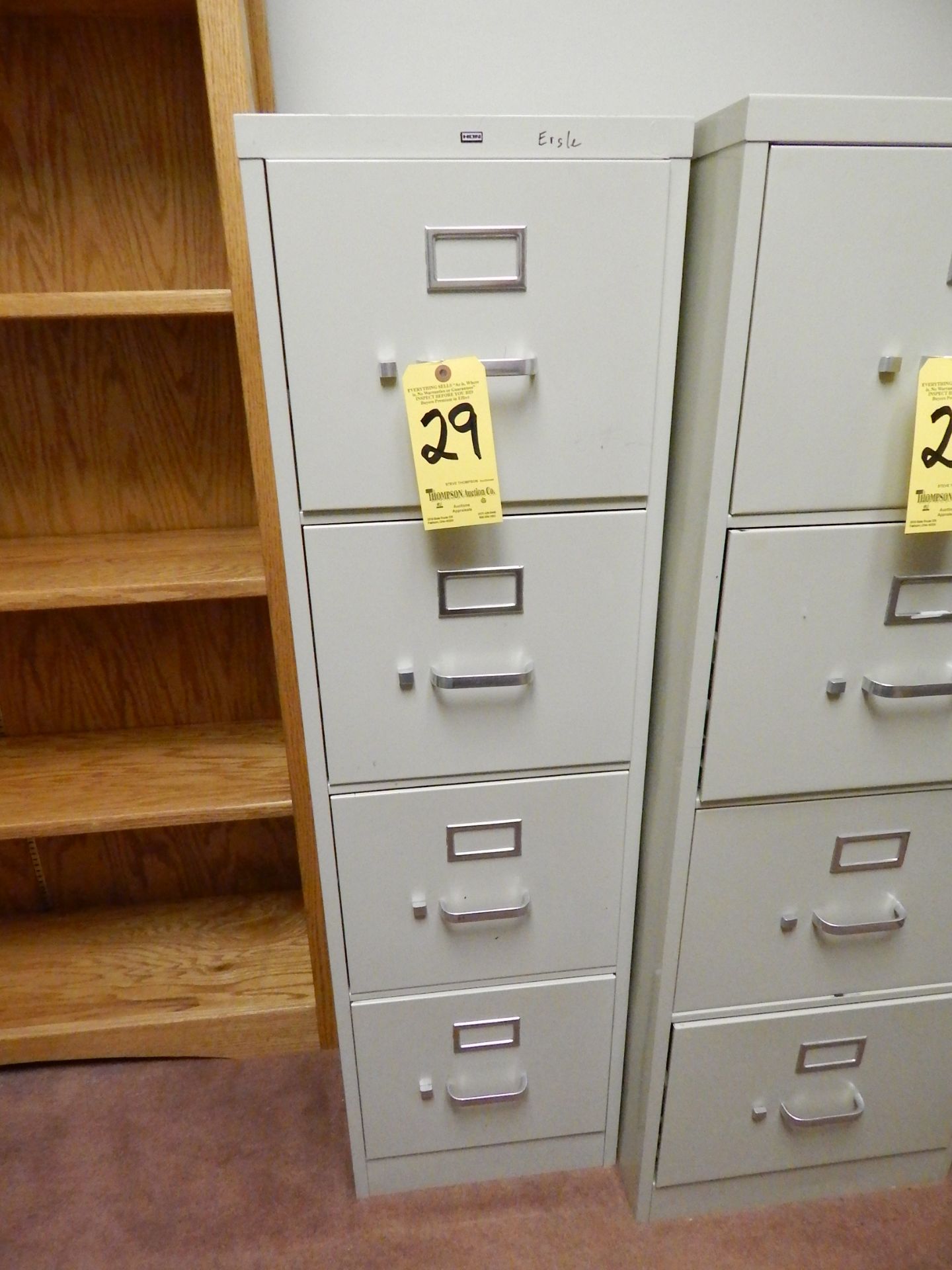 Hon 4-Drawer Letter Size File Cabinet