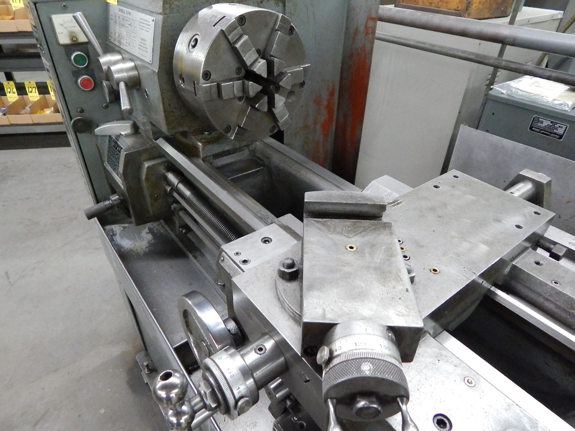 Standard Modern Model 1340 tool Room Lathe, SN 8812, 13" x 40", Taper Attachment, 8" 6-Jaw Chuck - Image 3 of 14