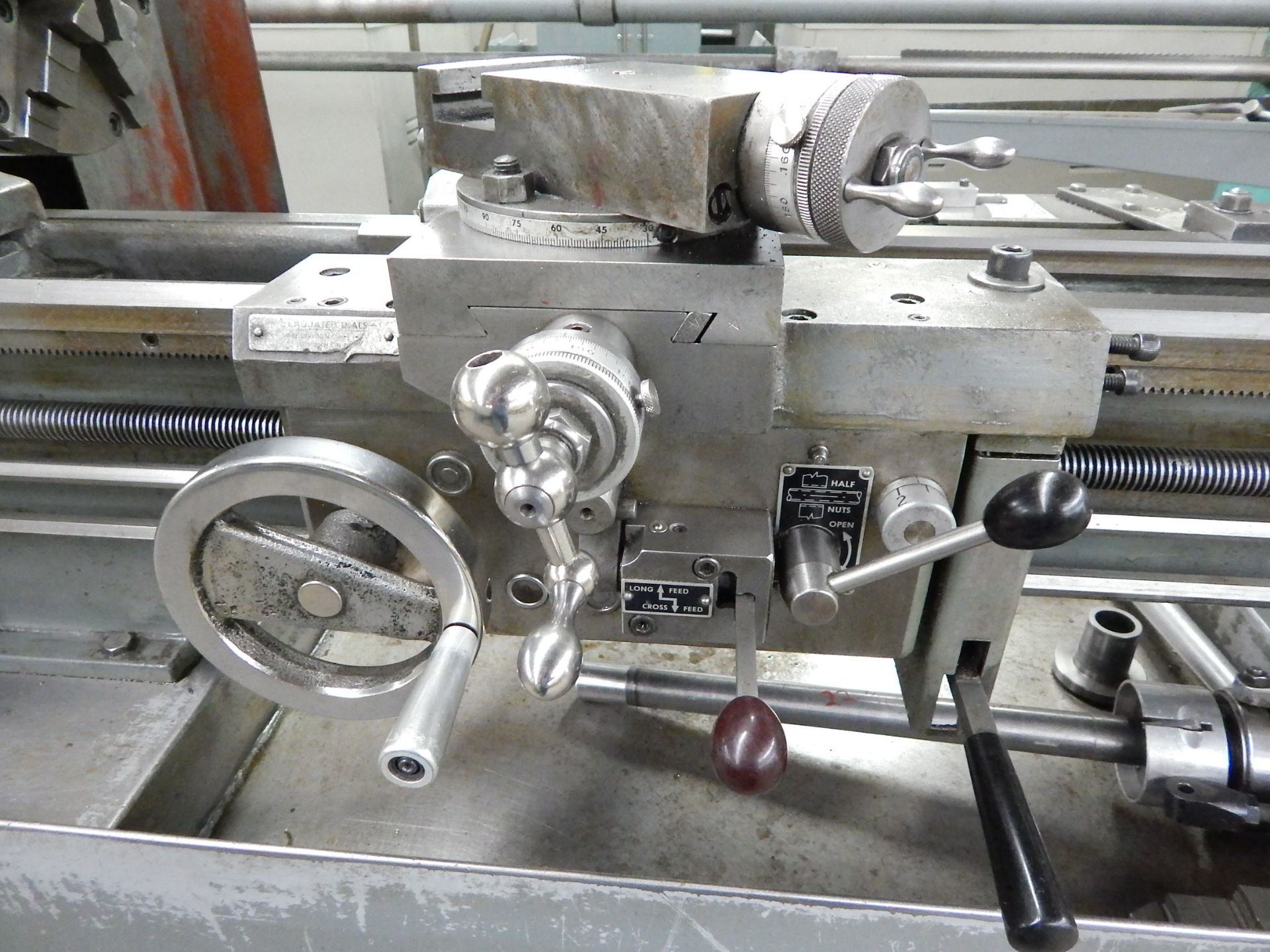 Standard Modern Model 1340 tool Room Lathe, SN 8812, 13" x 40", Taper Attachment, 8" 6-Jaw Chuck - Image 7 of 14