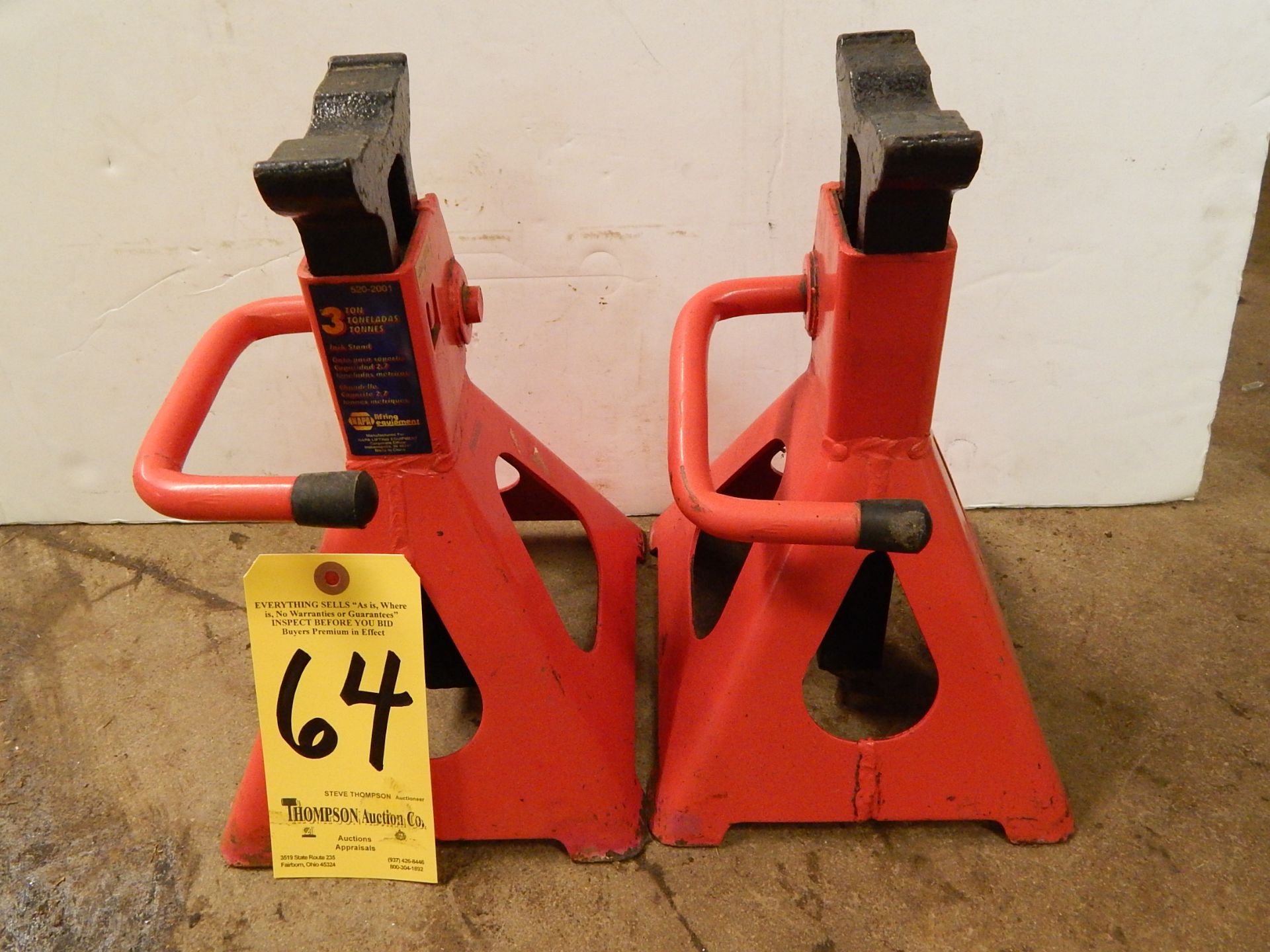 (2) NAPA 3-Ton Jack Stands