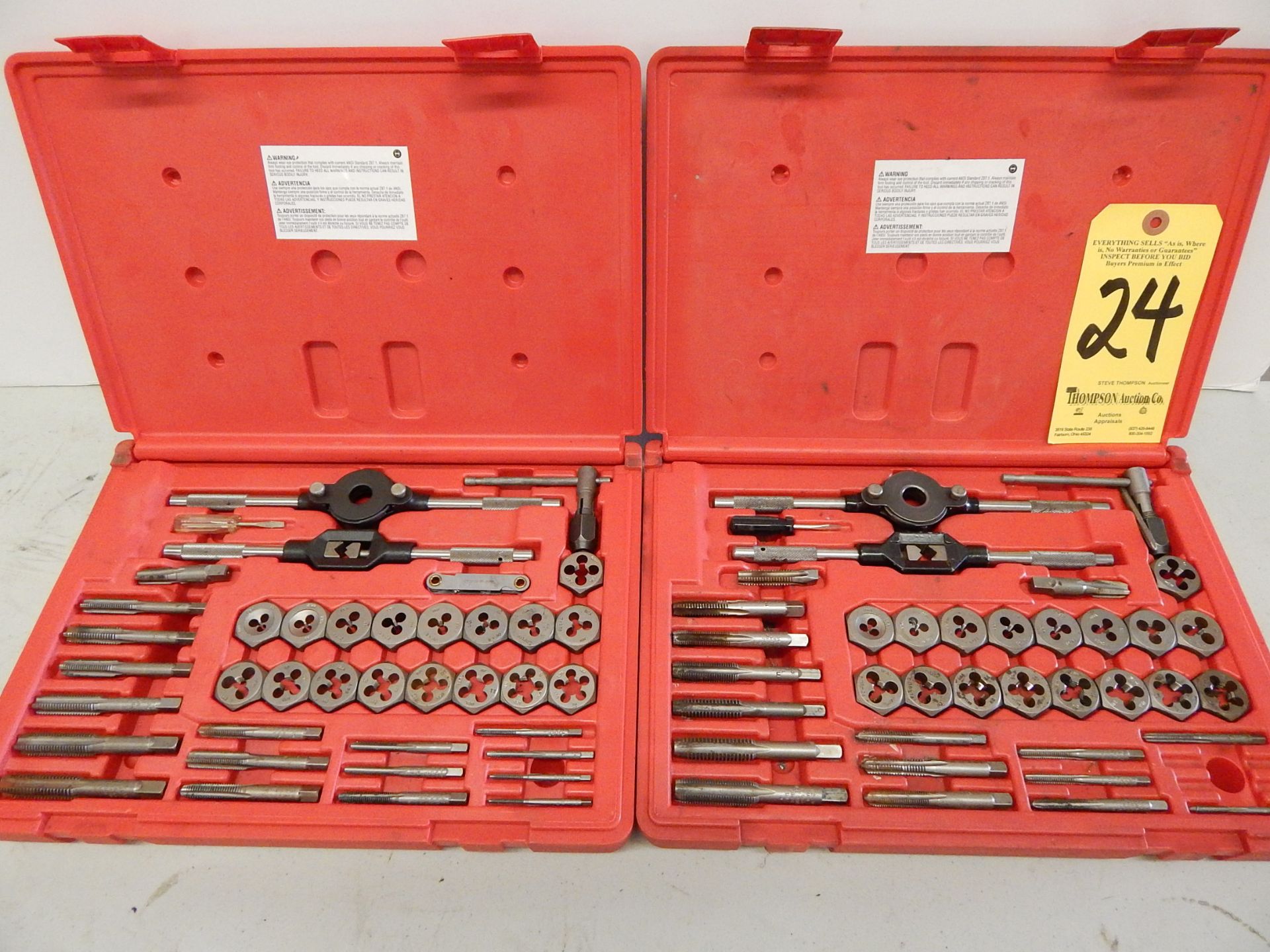 (2) NAPA Tap & Die Sets, (1) Inch, (1) Metric