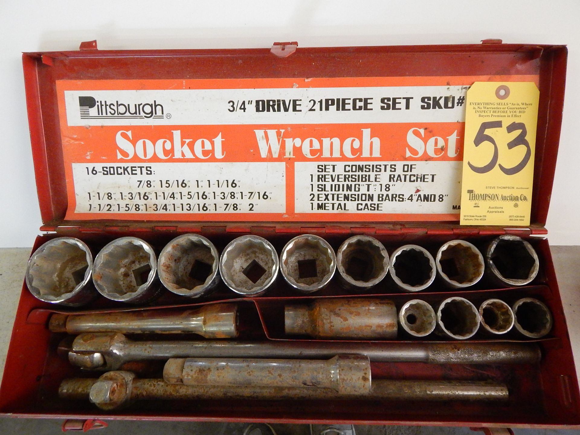 Ratchet and Socket Set, Inch and Metric