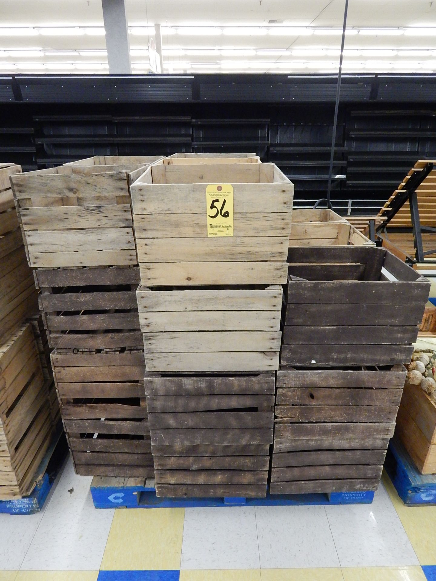 Skid Lot of Wooden Crates