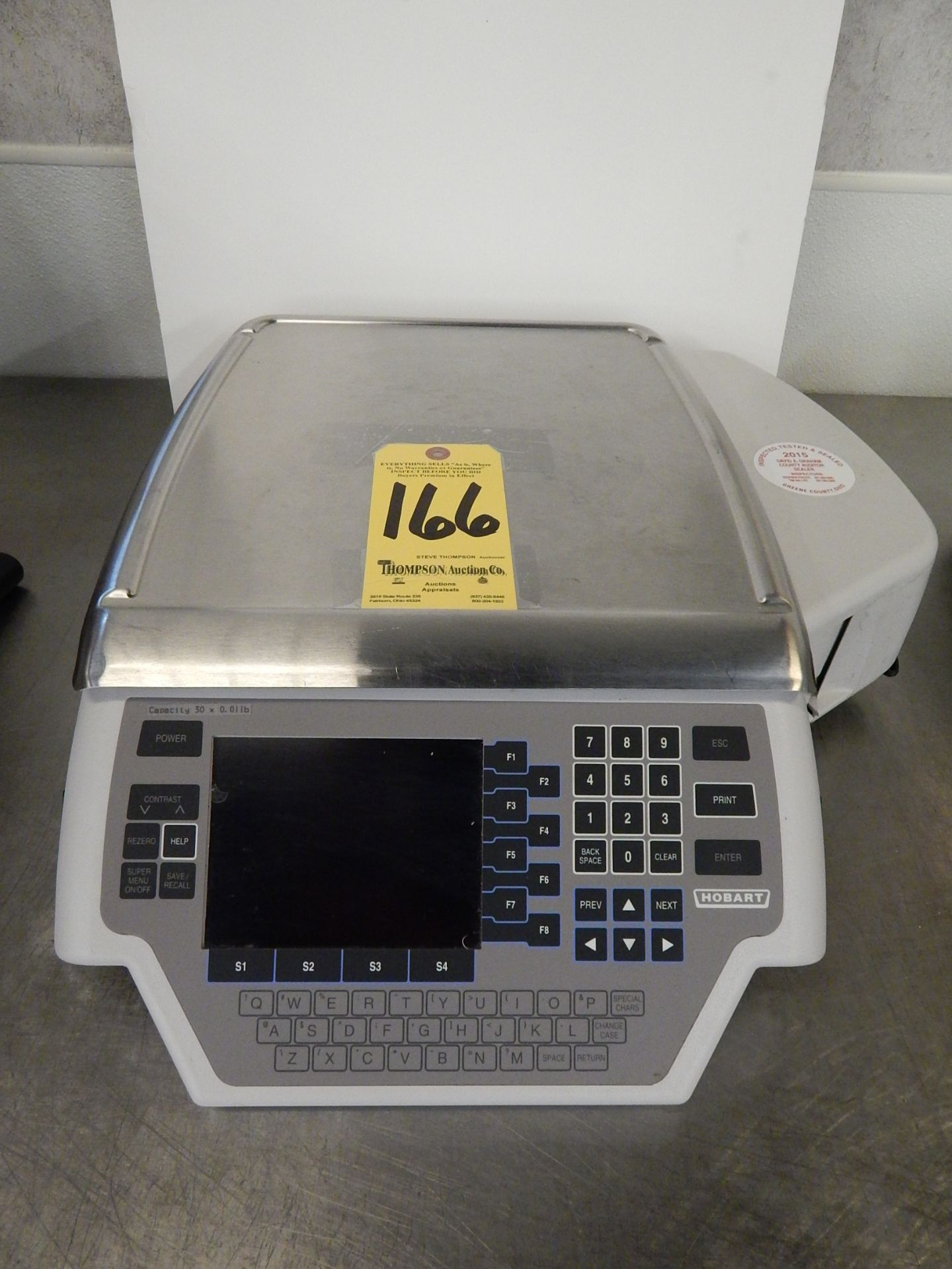 Hobart Quantum Digital Scale w/ Printer, 30 lb. Capacity