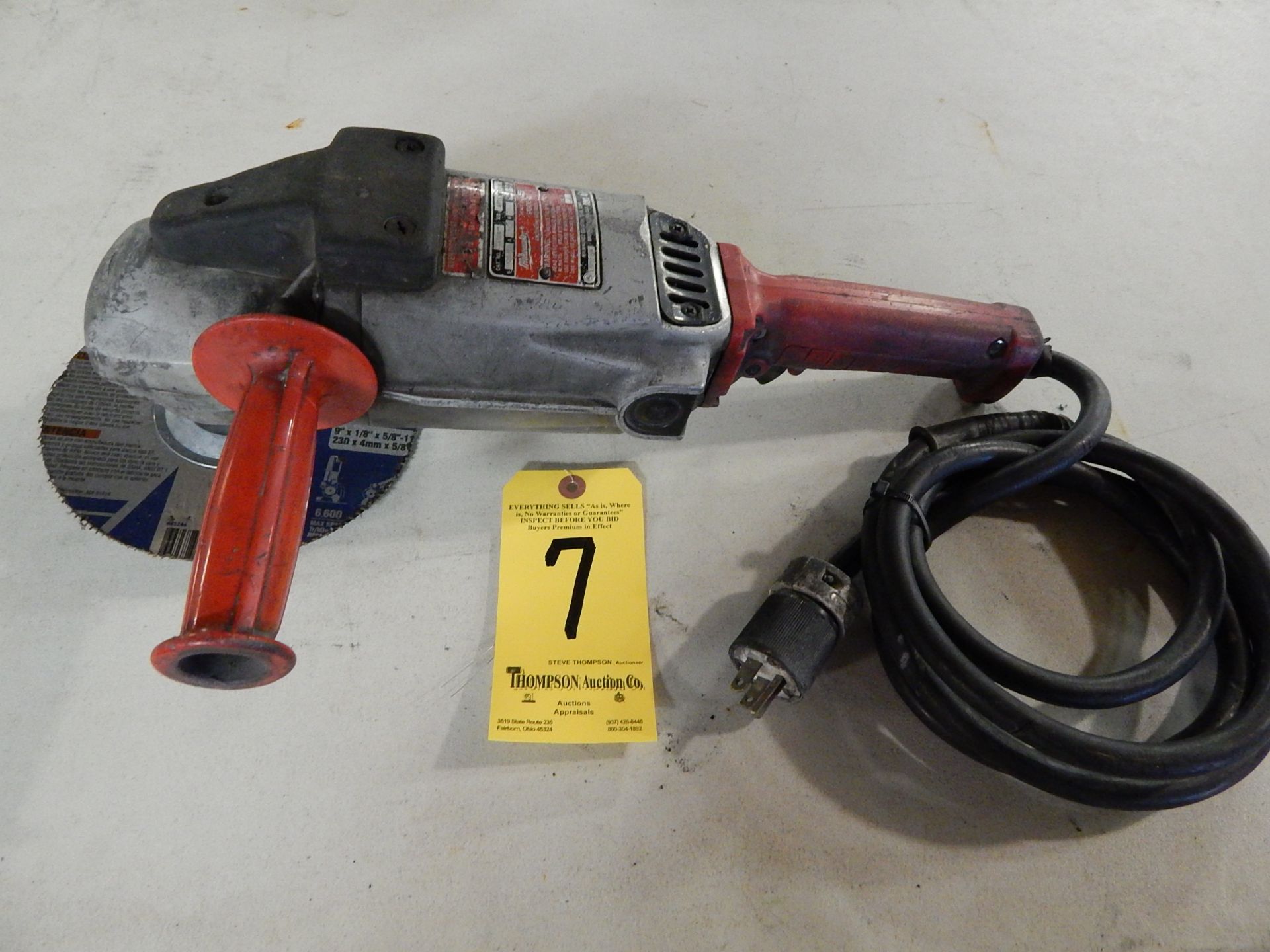 Milwaukee 7 Inch Right Angle Grinder