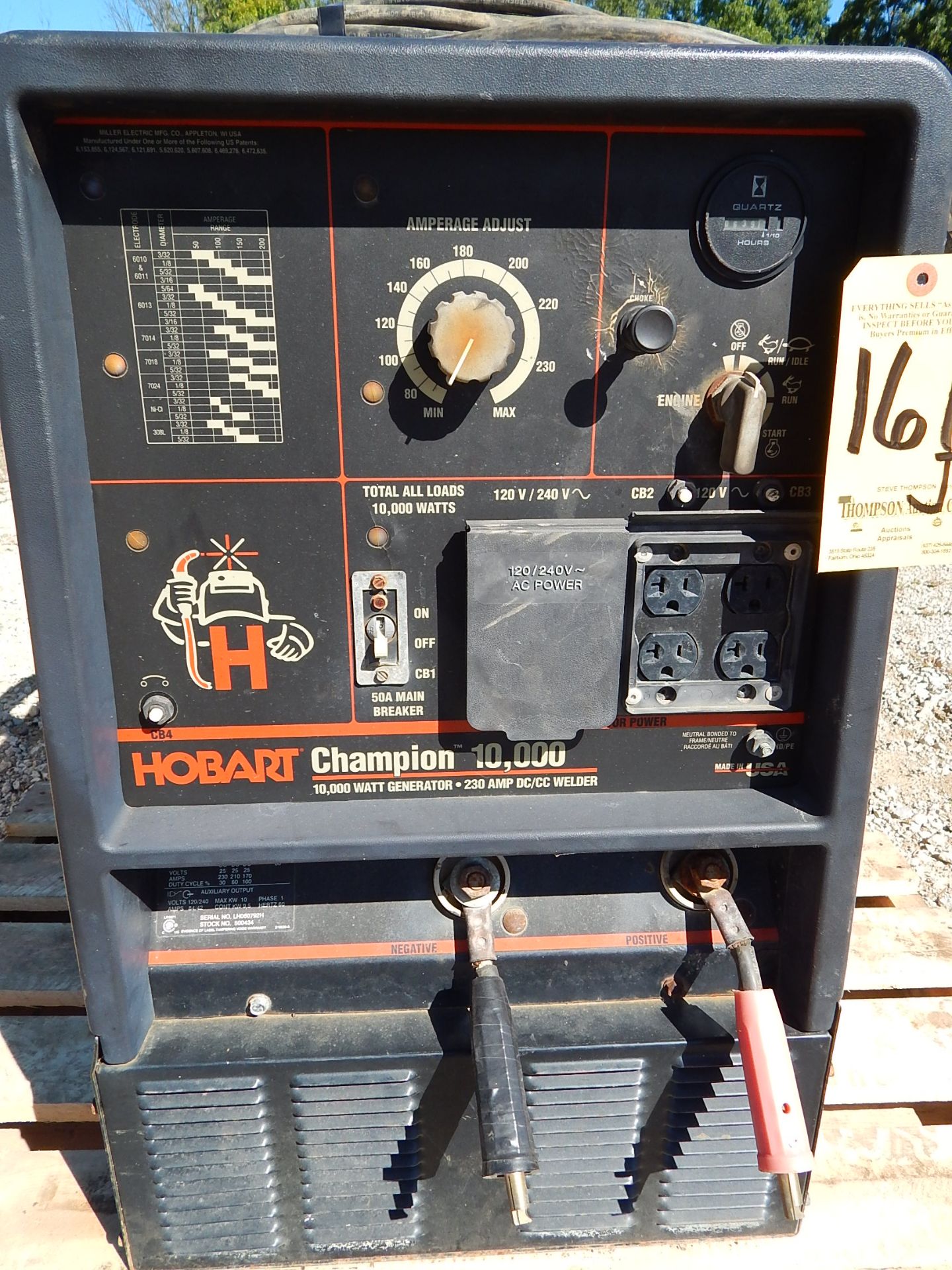 Hobart Champion 10,000 Gas powered Welder / Generator, s/n LH060792H - Image 2 of 8