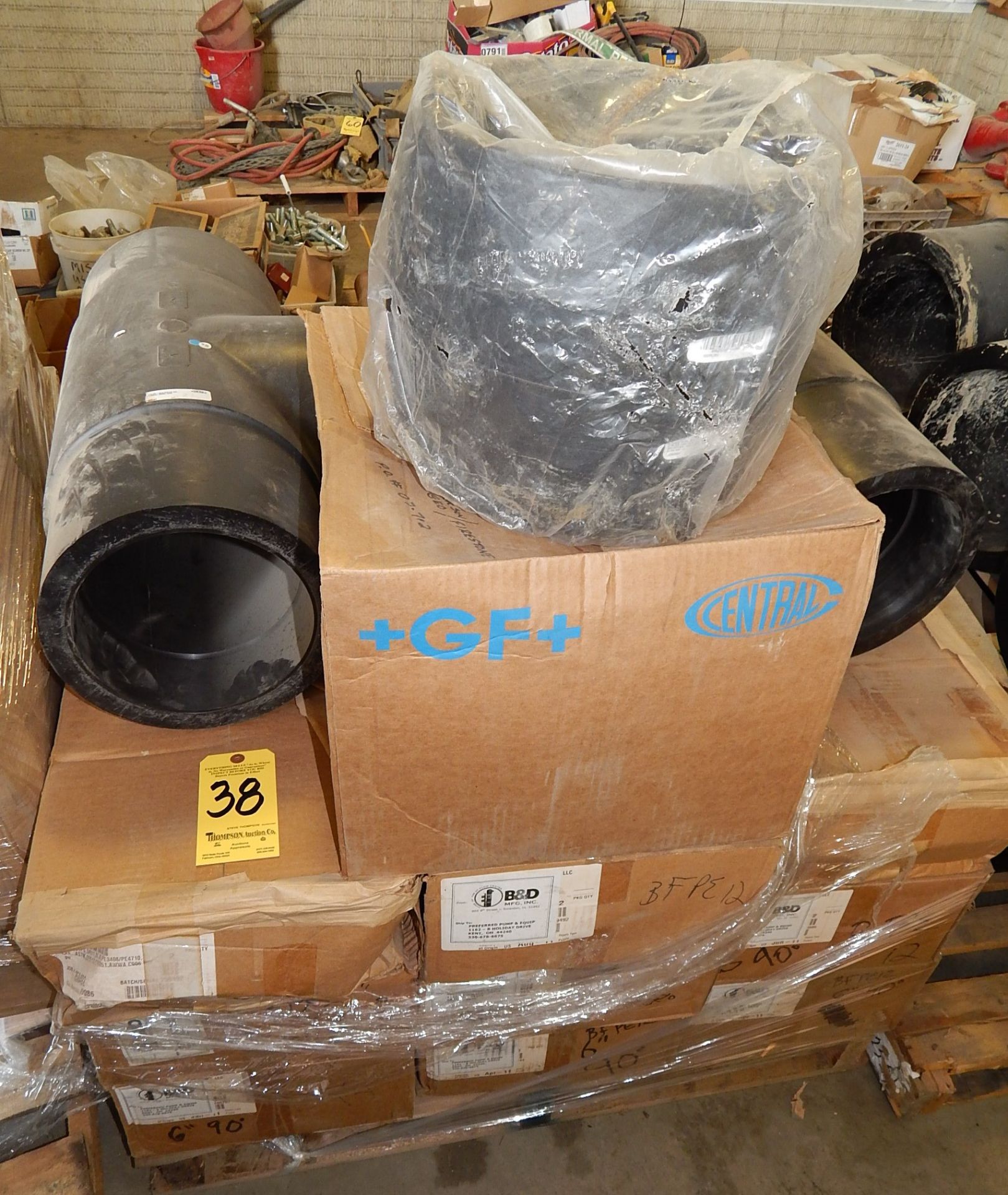 Skid lot New HDPE 6" & 8" , 45 & 90 Degree, Reducers and Ts