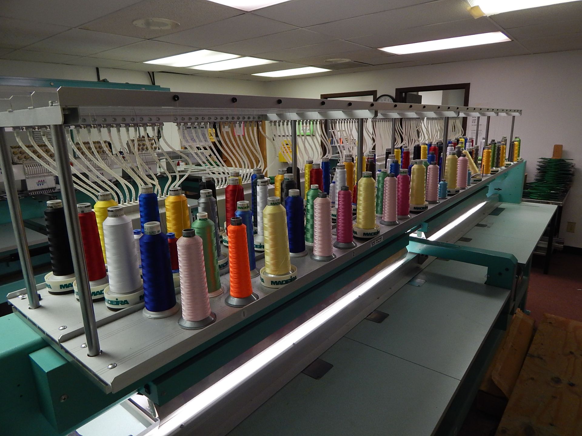 TAJIMA Electronic Multi Head Automatic Embroidery Machine, Model TFMX-IIC1508, (8) Sewing Heads with - Image 9 of 11
