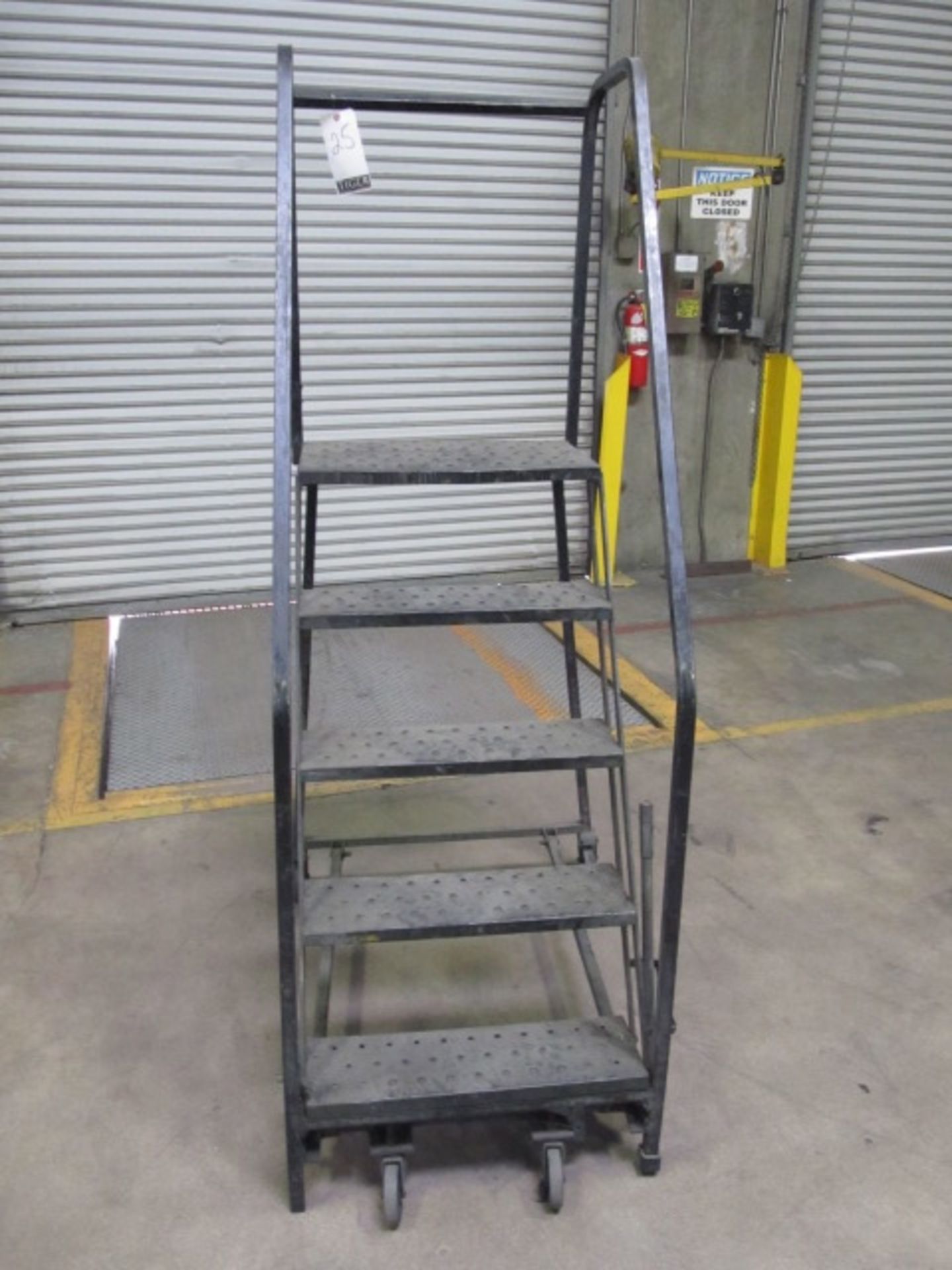 Cotterman 300lb Capacity 5 Step Rolling Staircase. Asset Location: West Warehouse, Site Location: