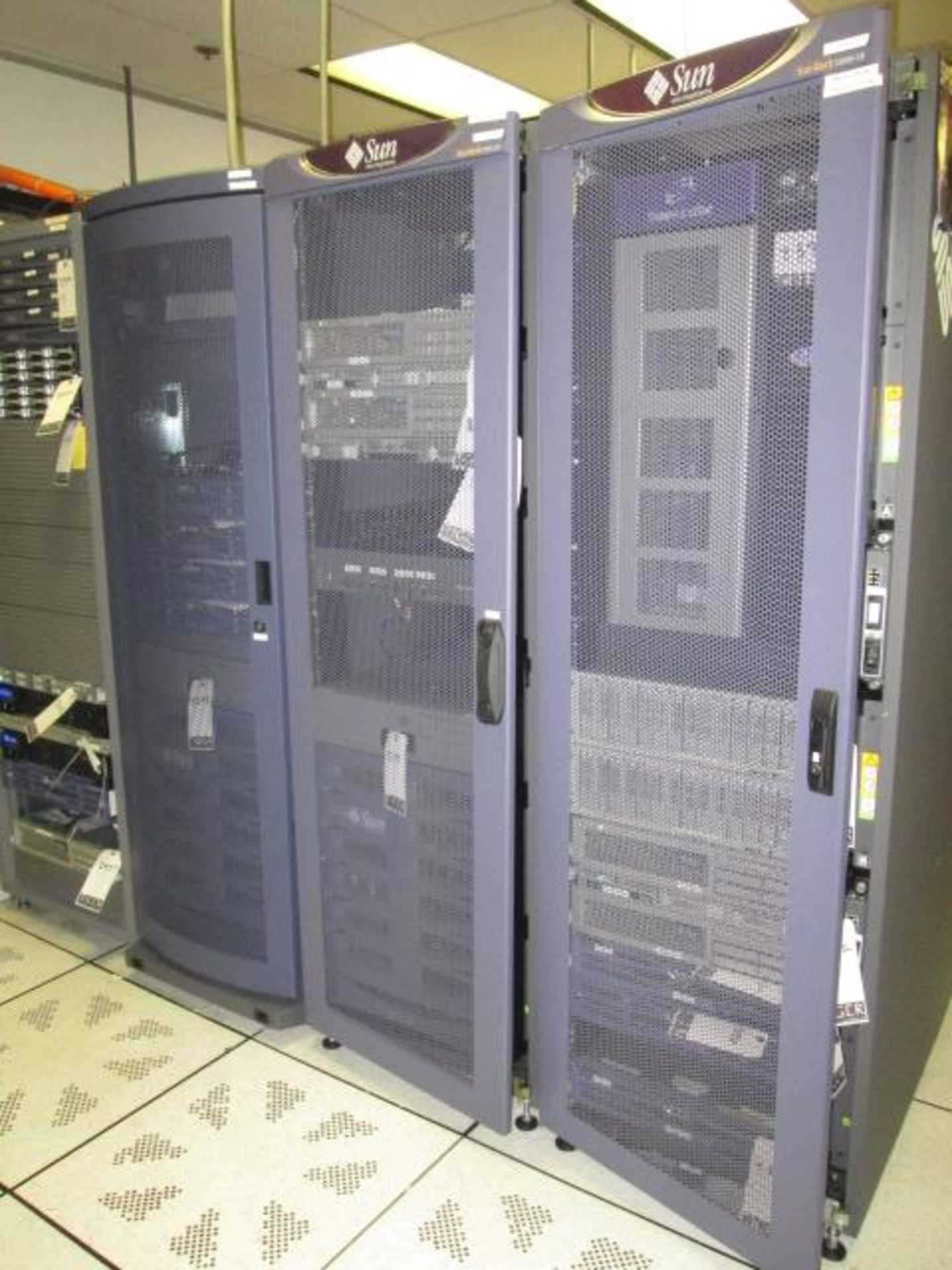 Lot Consisting Of Assorted Sun Microsystems Server Racks, Various Sizes. **PLEASE NOTE: Only