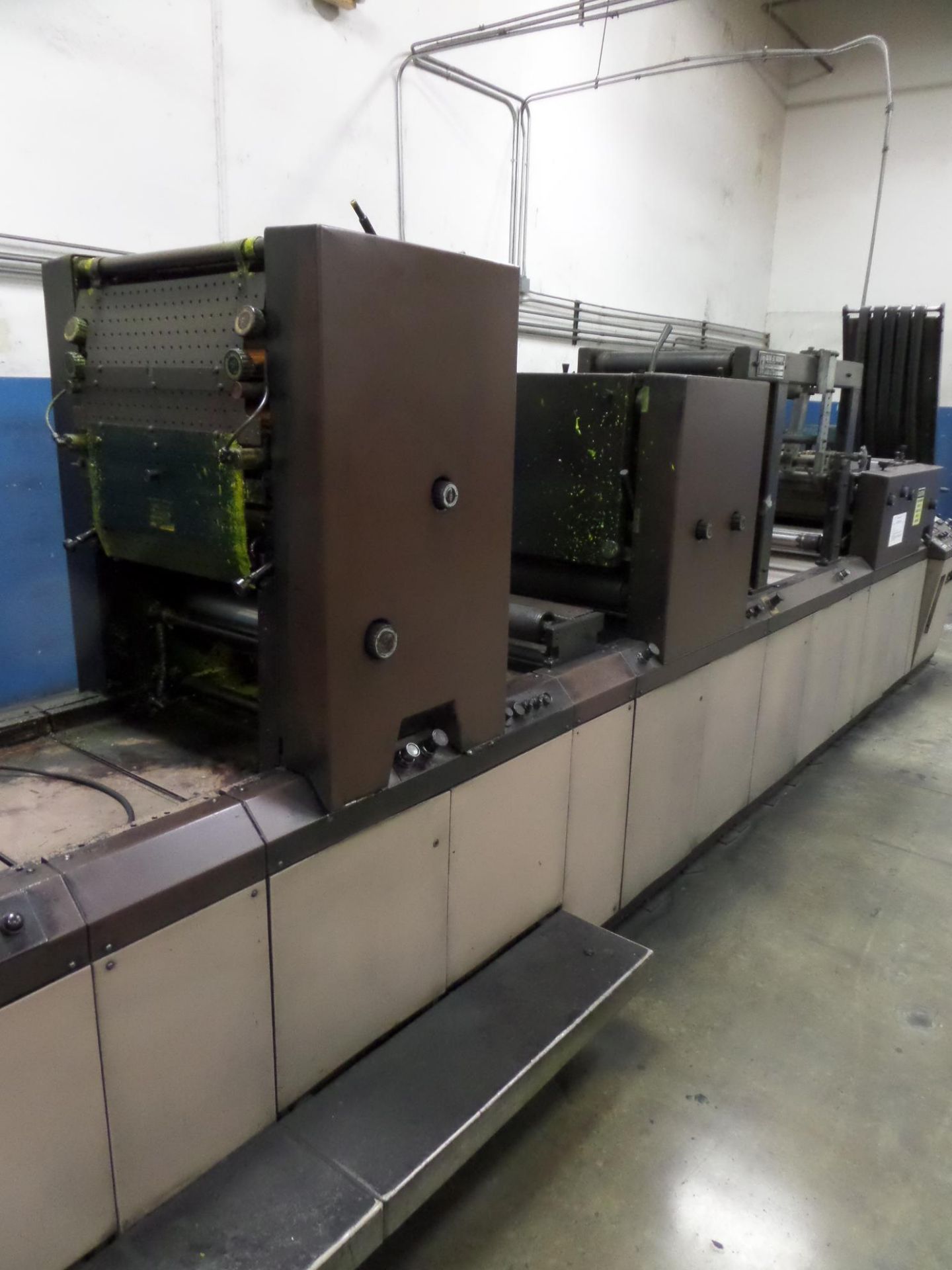 Diddle 860 22in x 17.5in Mini Web Press Line Consisting of Martin Splicer, (6) Printing Units, (1) - Image 8 of 12