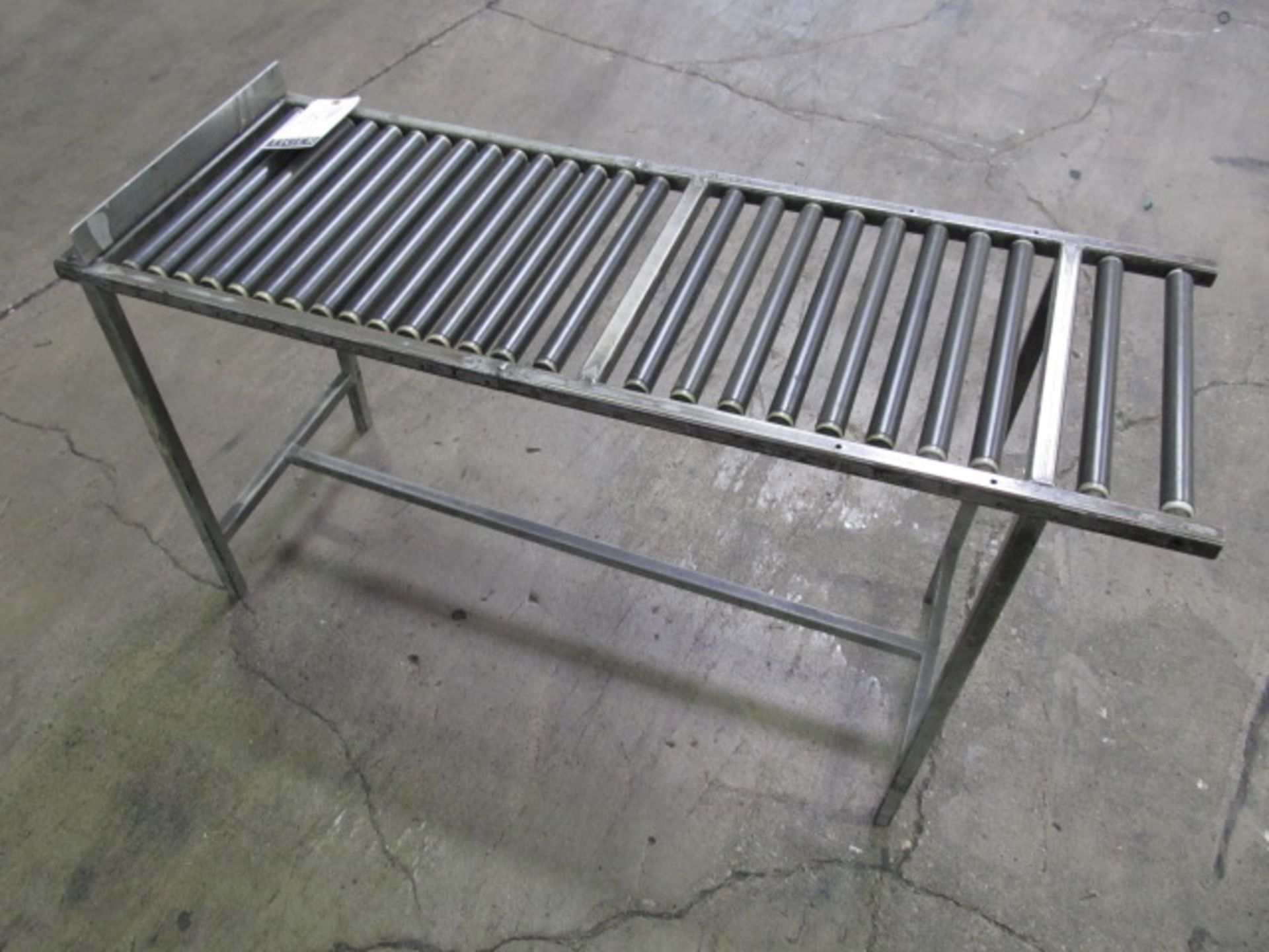 Stationary Conveyor On Stands, Measures Approx. 4Ft.L x 18in.W With Approx. 10 Degree Angle. Asset