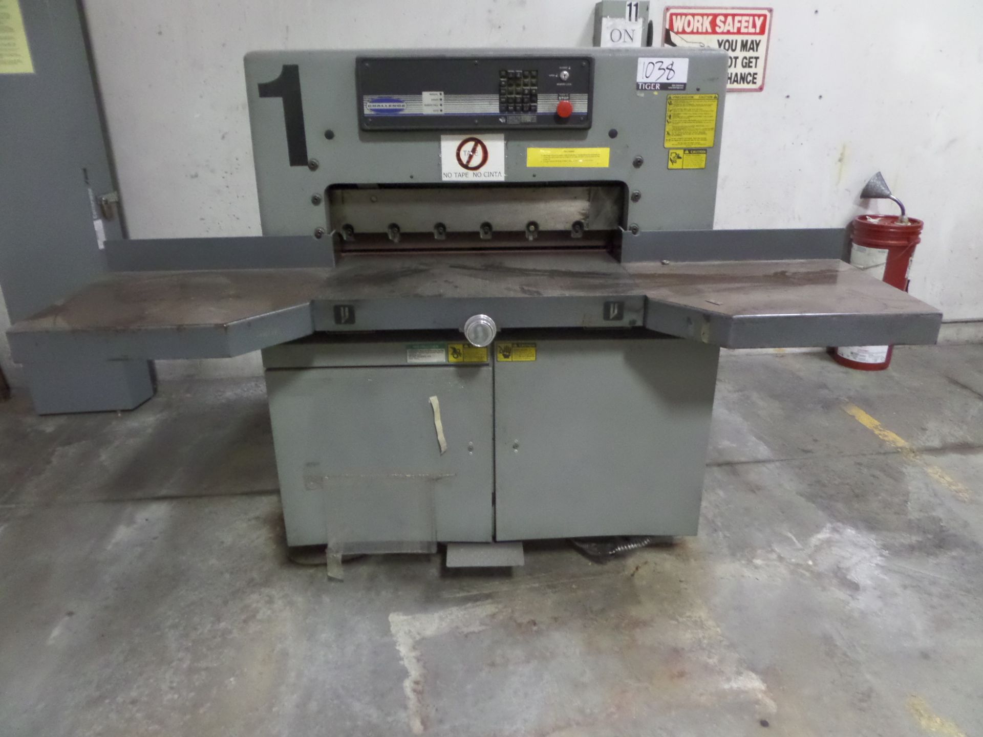 Challenge 305MPC 30.5in Paper Cutter, S/N 96409e. Asset Location: Production Floor, Site Location: