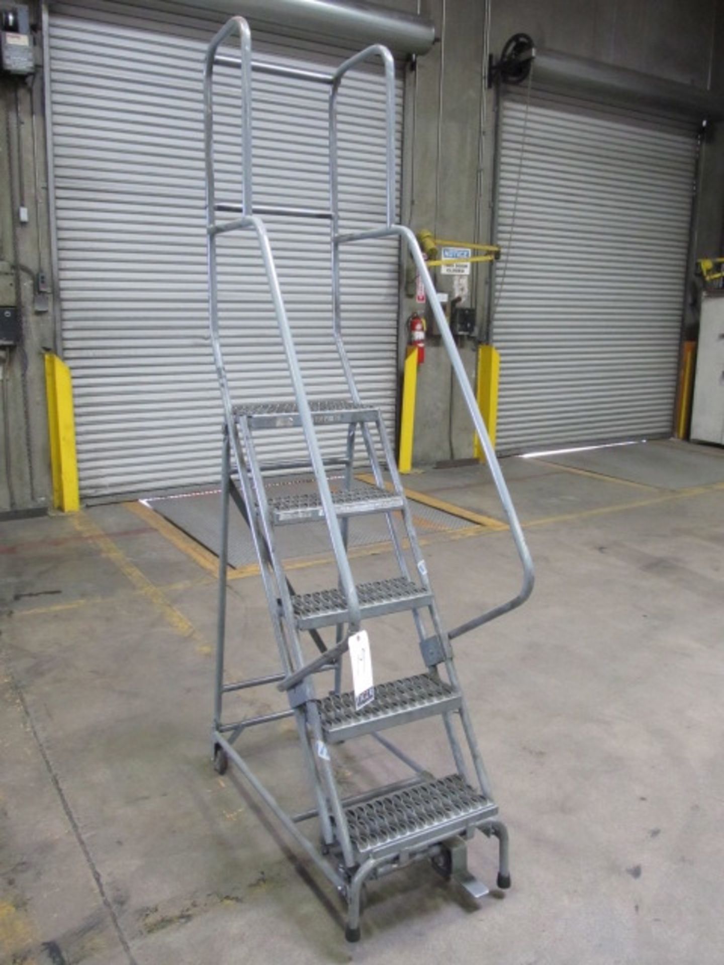 Cotterman 350lb Capacity 5 Step Rolling Staircase. Asset Location: West Warehouse, Site Location: