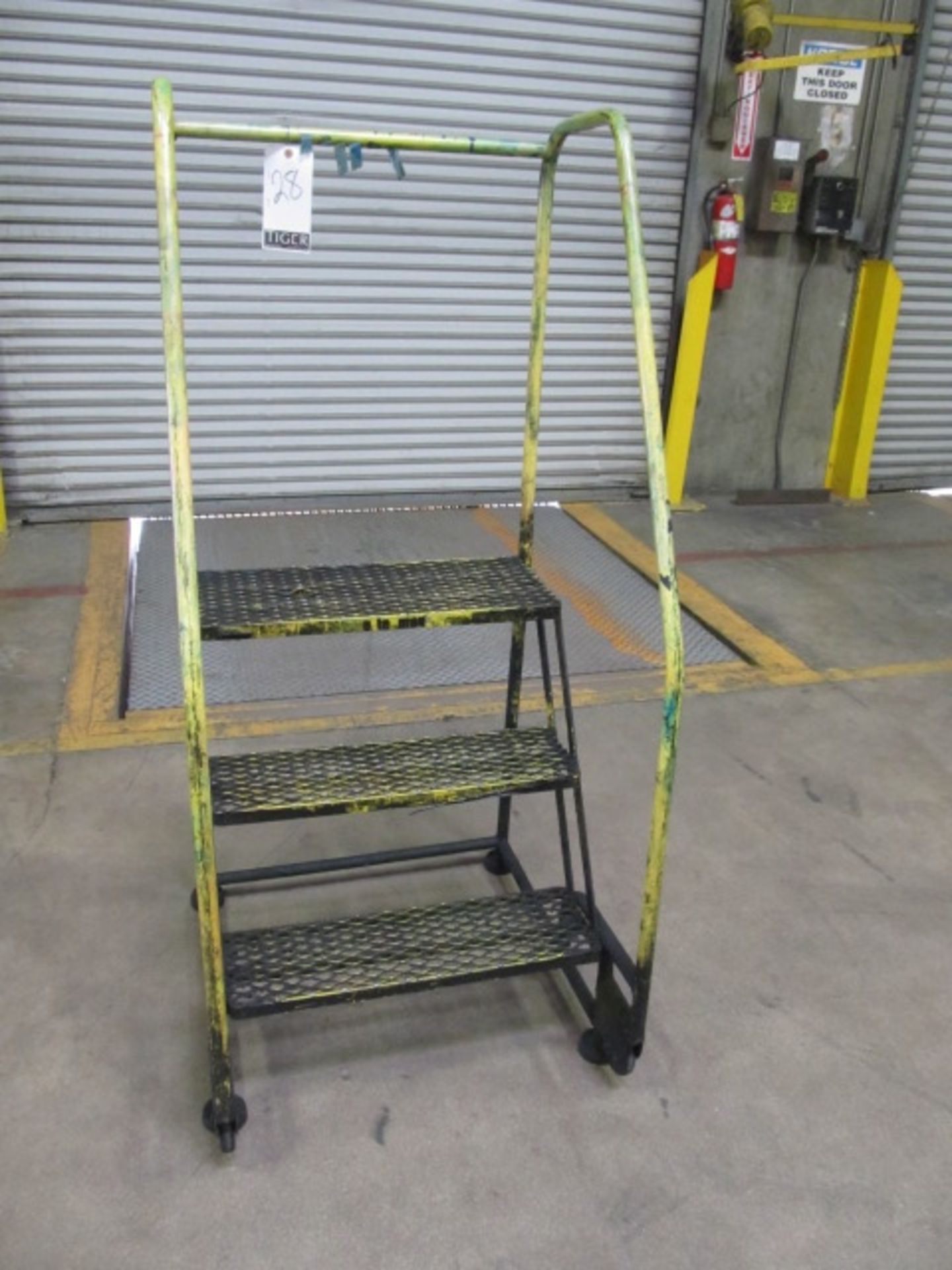 Cotterman 350lb Capacity 3 Step Rolling Staircase. Asset Location: West Warehouse, Site Location: