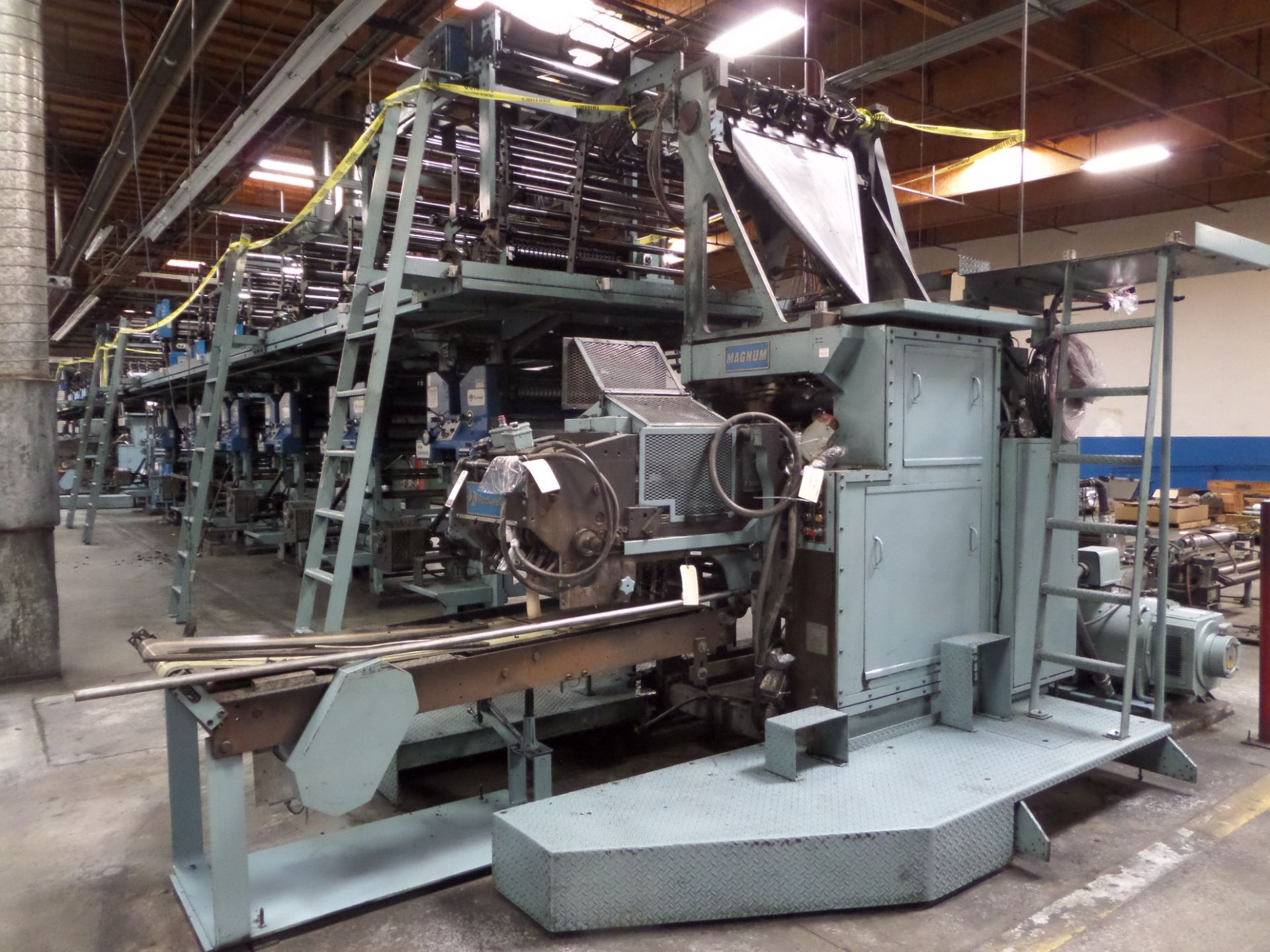 Goss Magnum Double Parallel Folder with 125hp Fincor DC Drive, Controller, Control Console, and Vits