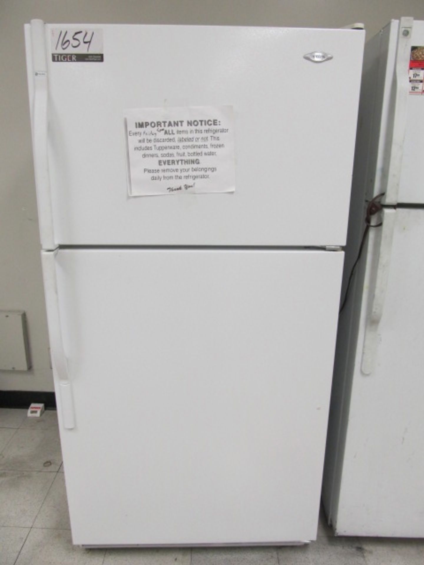 Maytag Refrigerator And Freezer. Asset Location: Break Room, Site Location: Mira Loma, CA